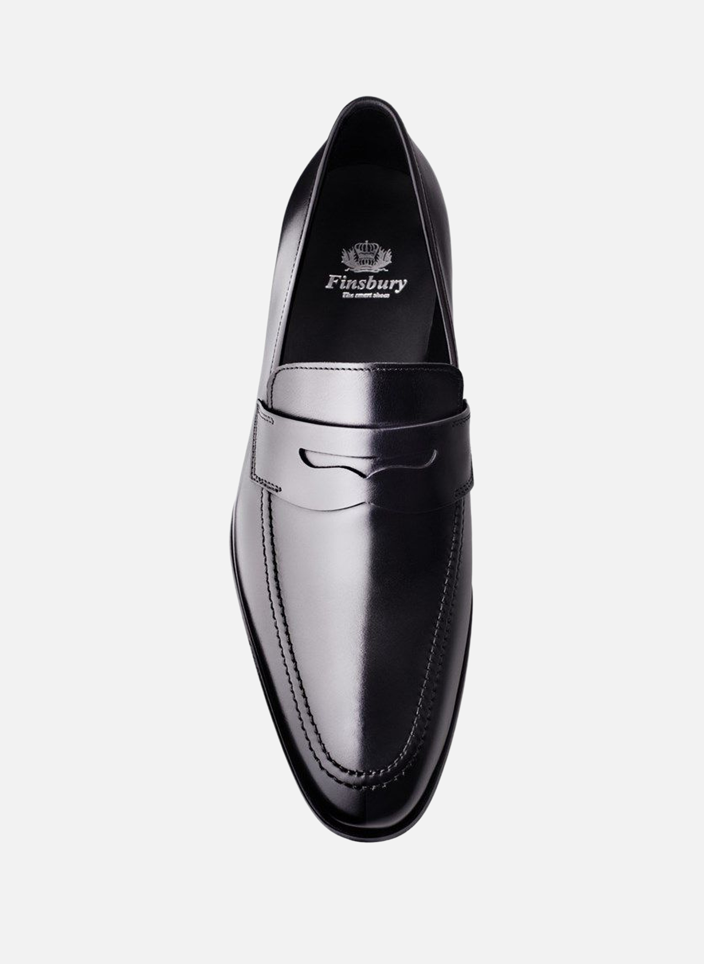 Mocassin cuir luton FINSBURY Noir