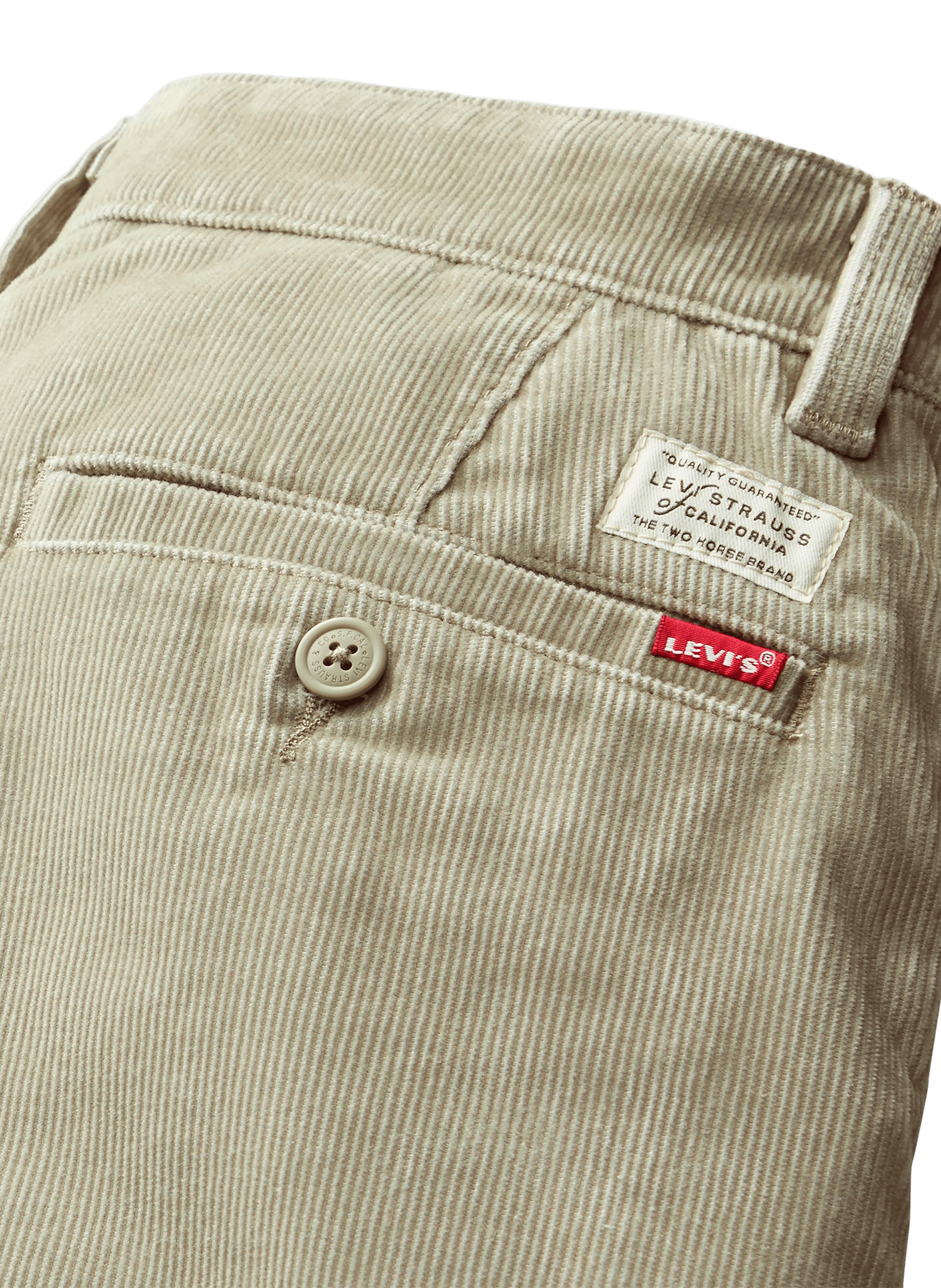Ribbed trousers LEVI'S Beige