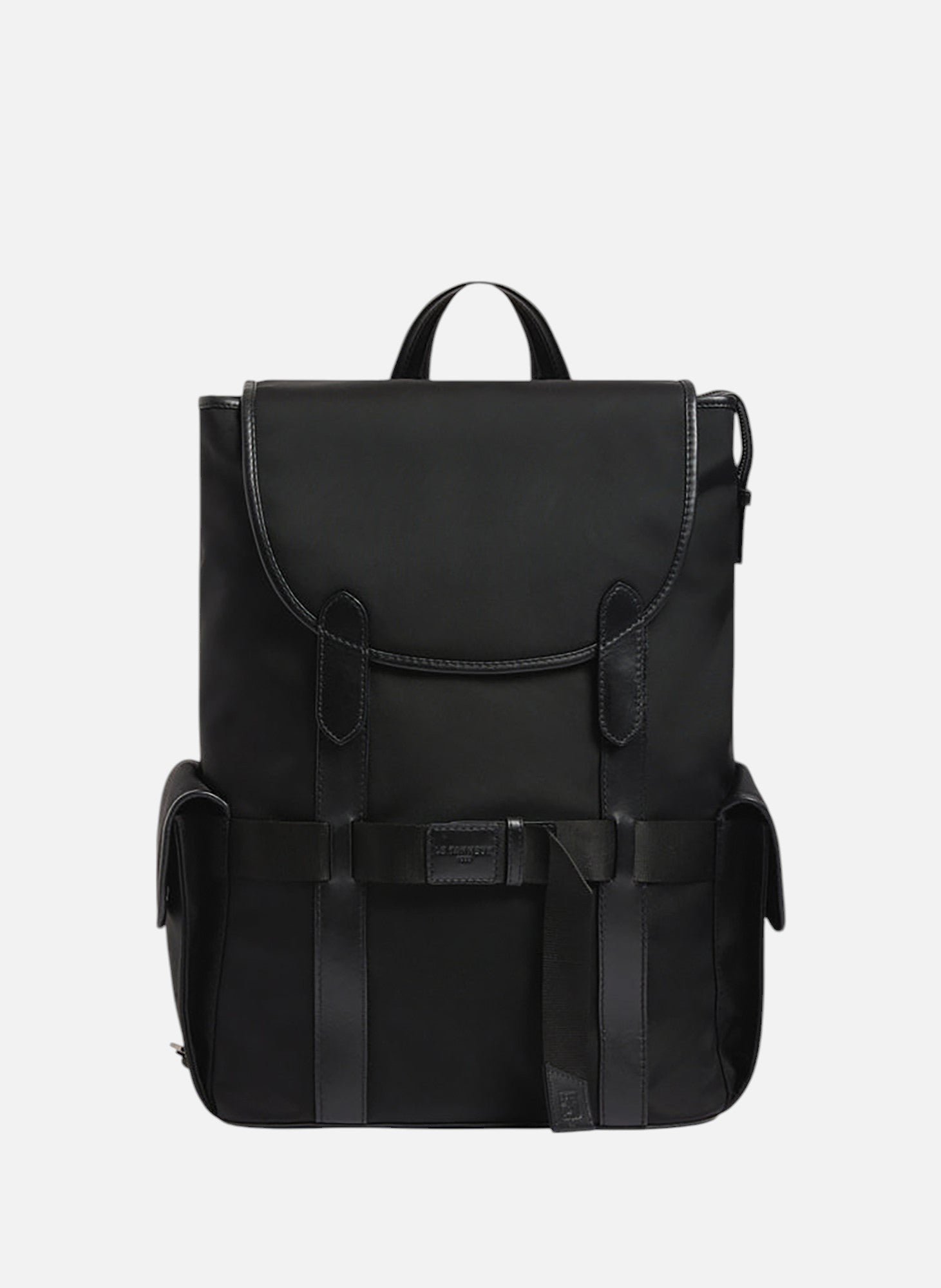 Sac à dos à rabat noah en toile nylon LE TANNEUR Noir