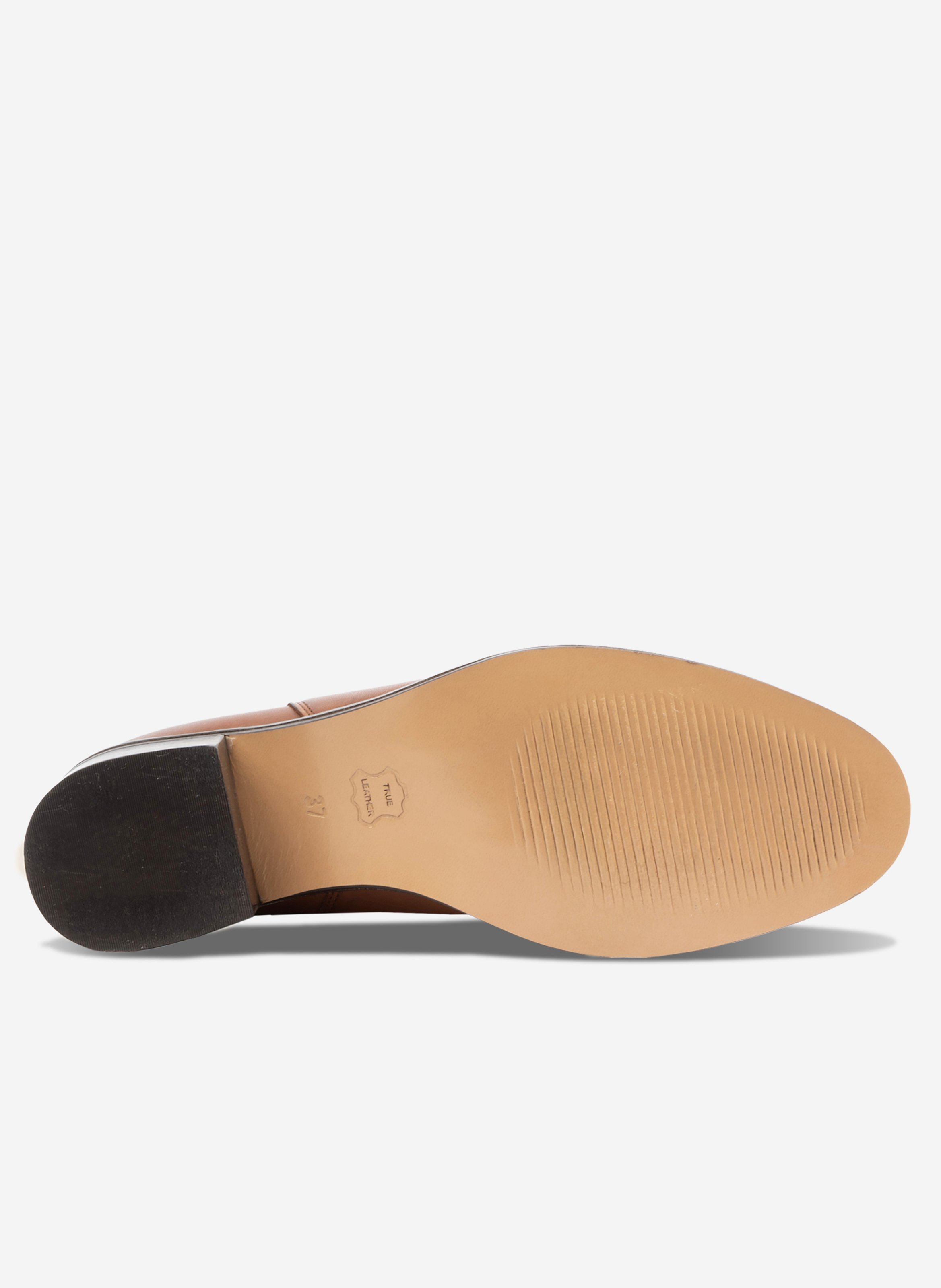 Bottines chelsea juliette cuir JULES & JENN Marron