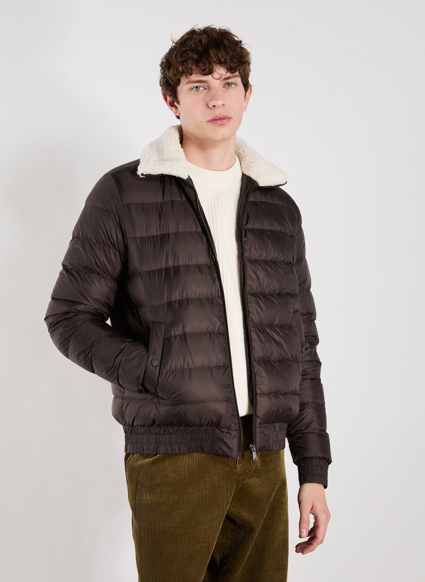 JOTT High collar down jacket Brown