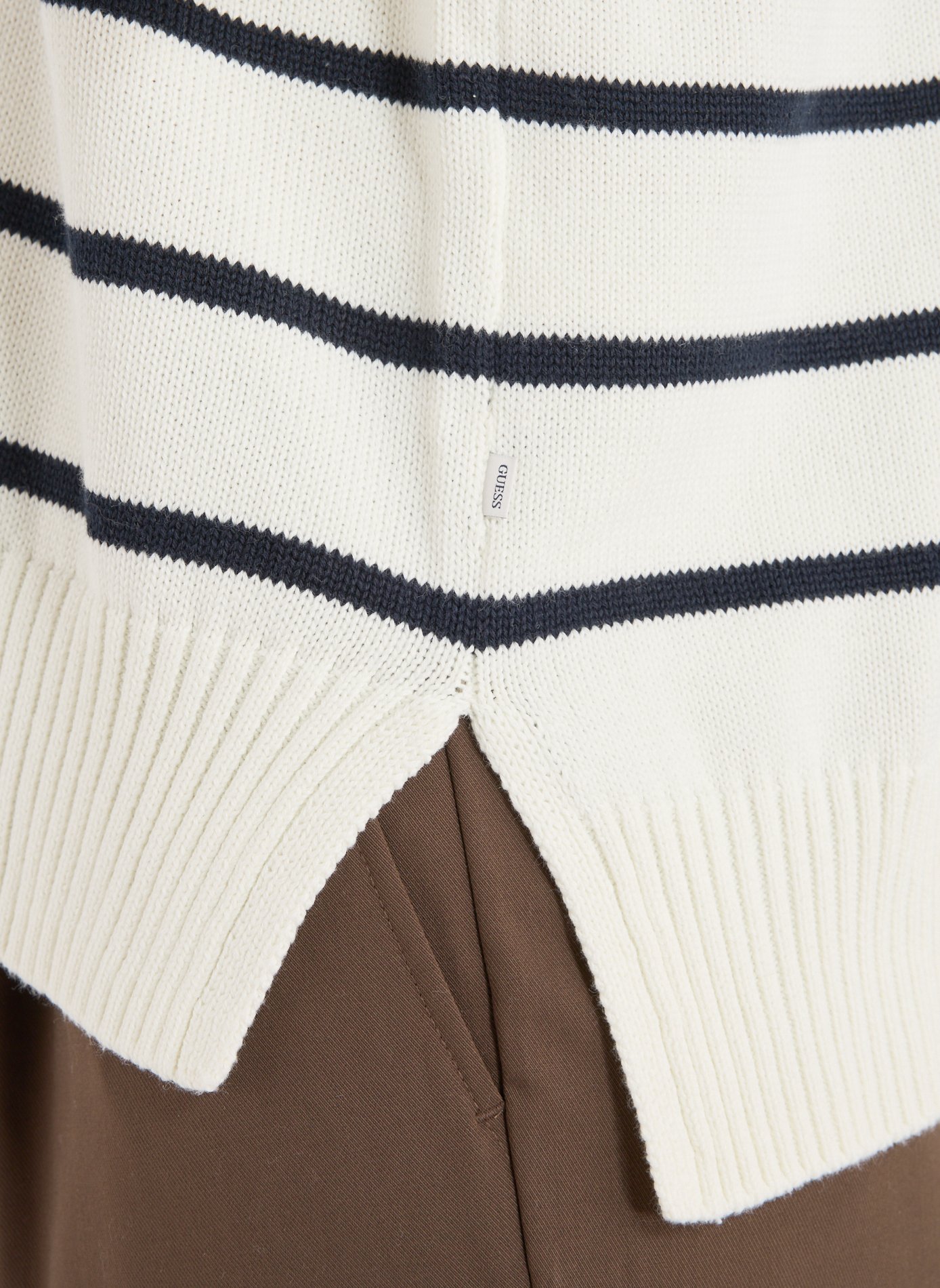 Pull à rayures en coton GUESS Multicolore