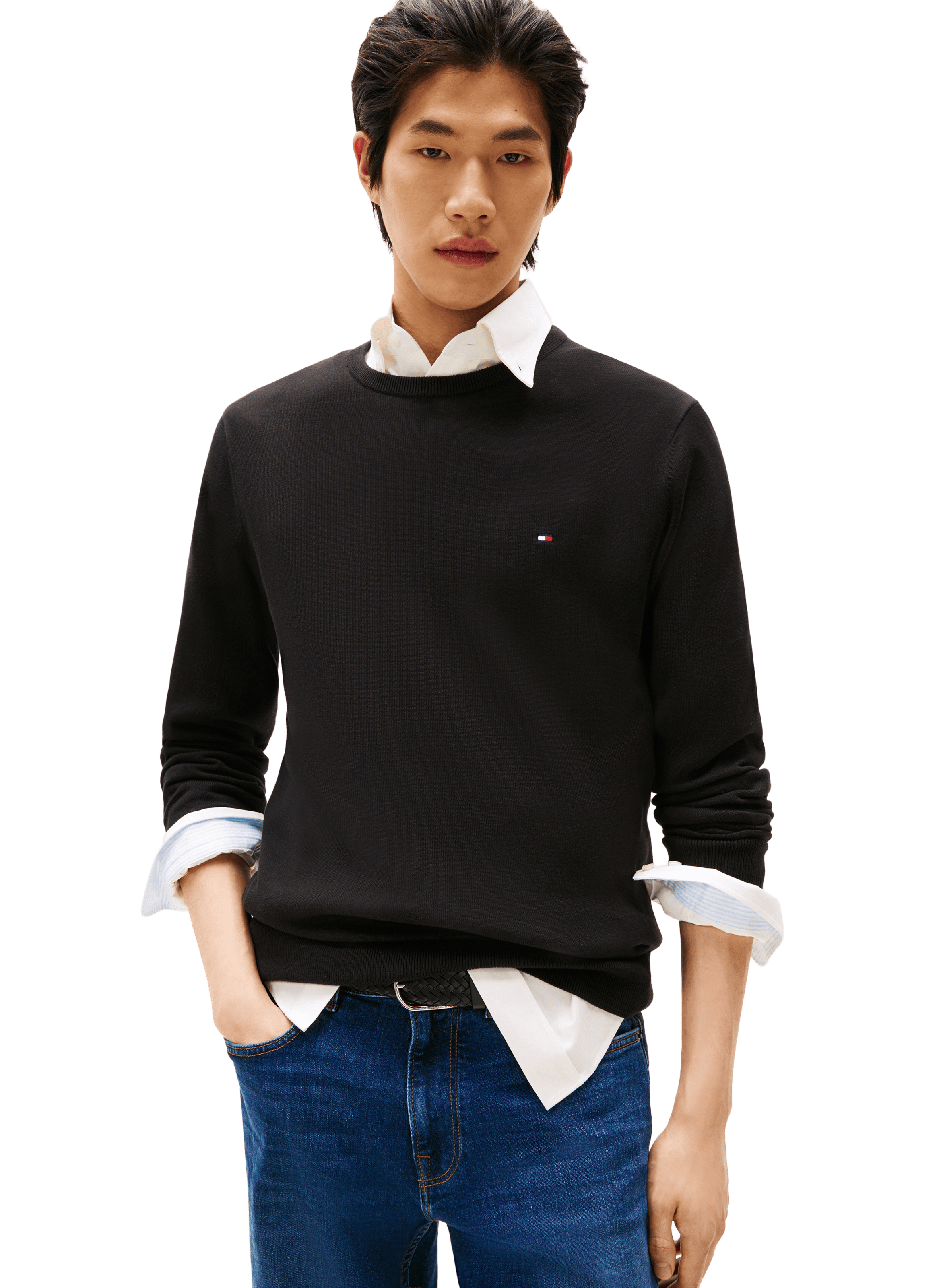 TOMMY HILFIGER Cotton jumper Black