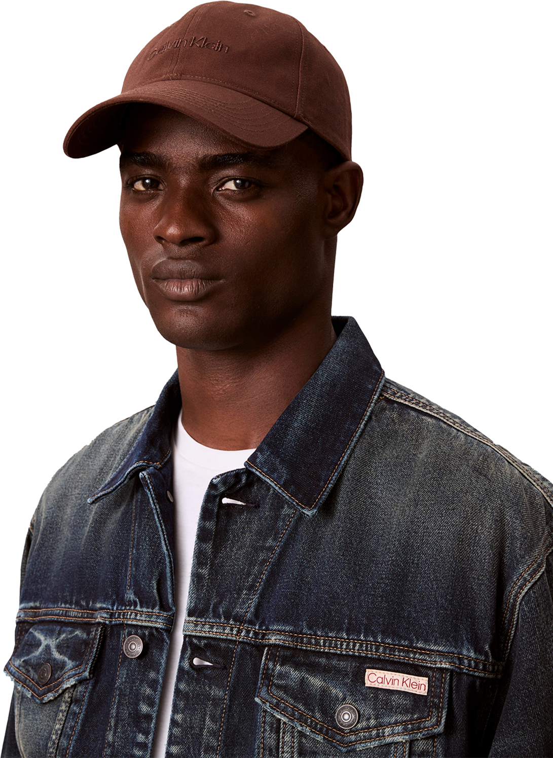 Adjustable cotton cap CALVIN KLEIN Brown