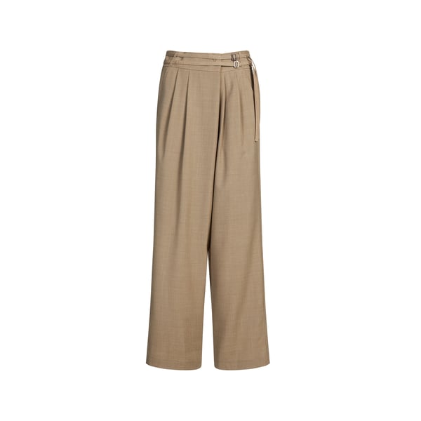 Pantalon fluide avec double ceinture Pantalon fluide avec double ceinture