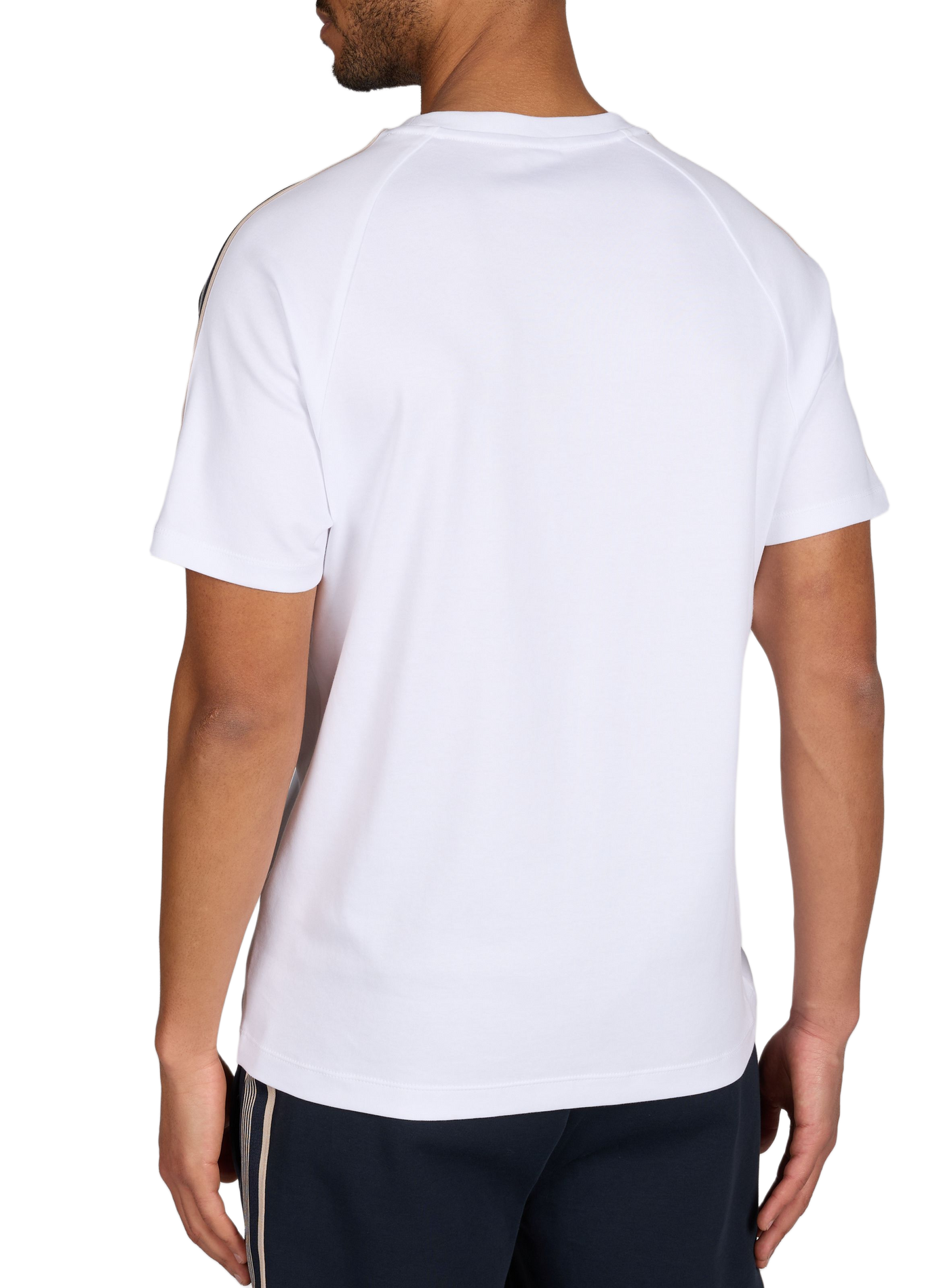 T-shirt à col rond en coton HACKETT Blanc