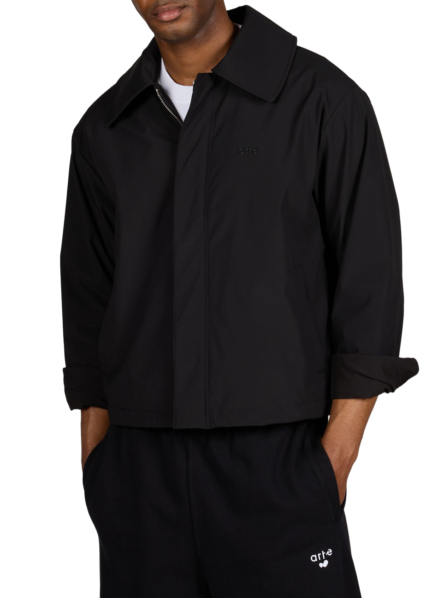 Veste droite col classique ARTE ANTWERP Noir