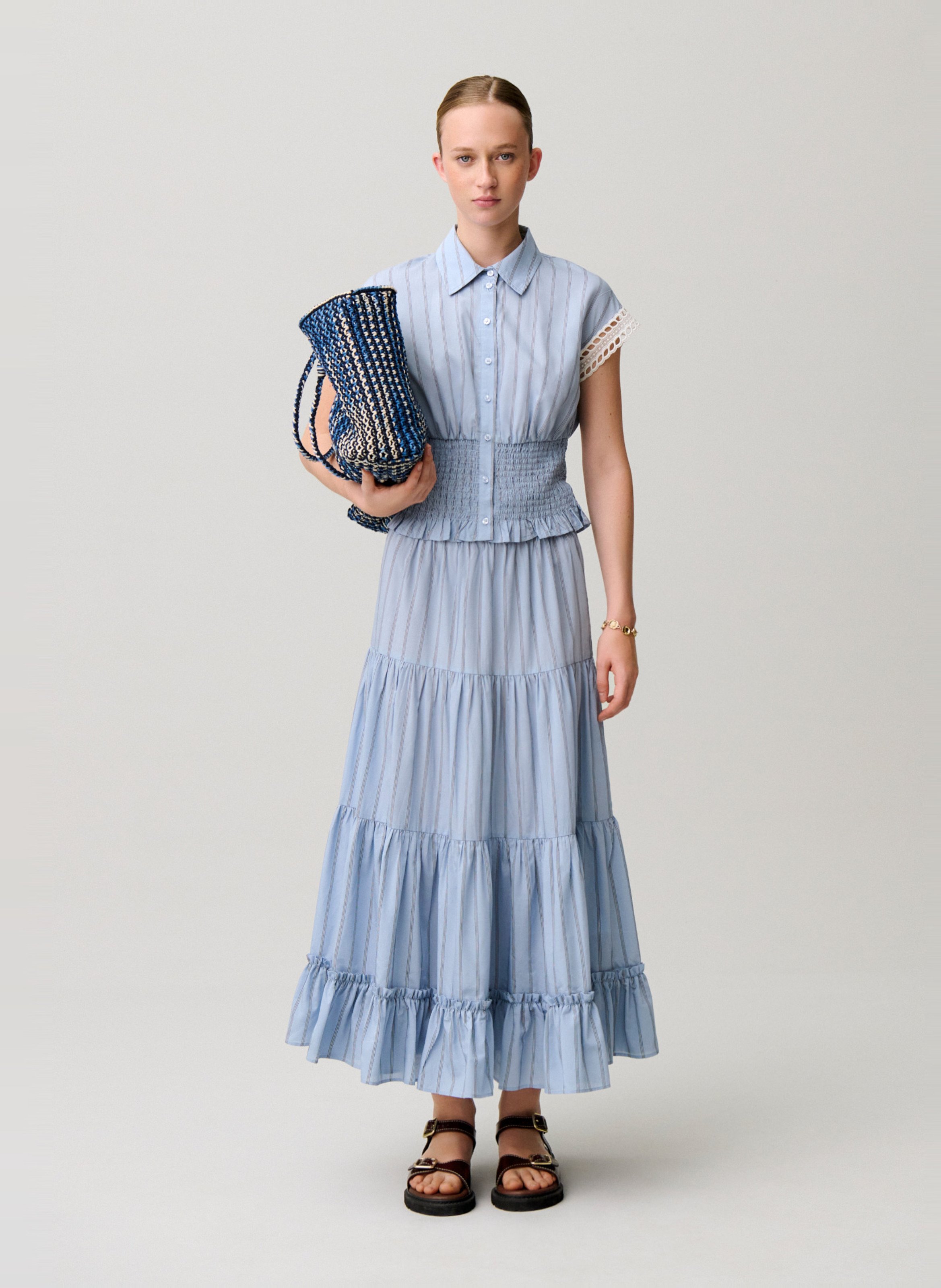 Chemise cintrée à rayures CLAUDIE PIERLOT Multicolore