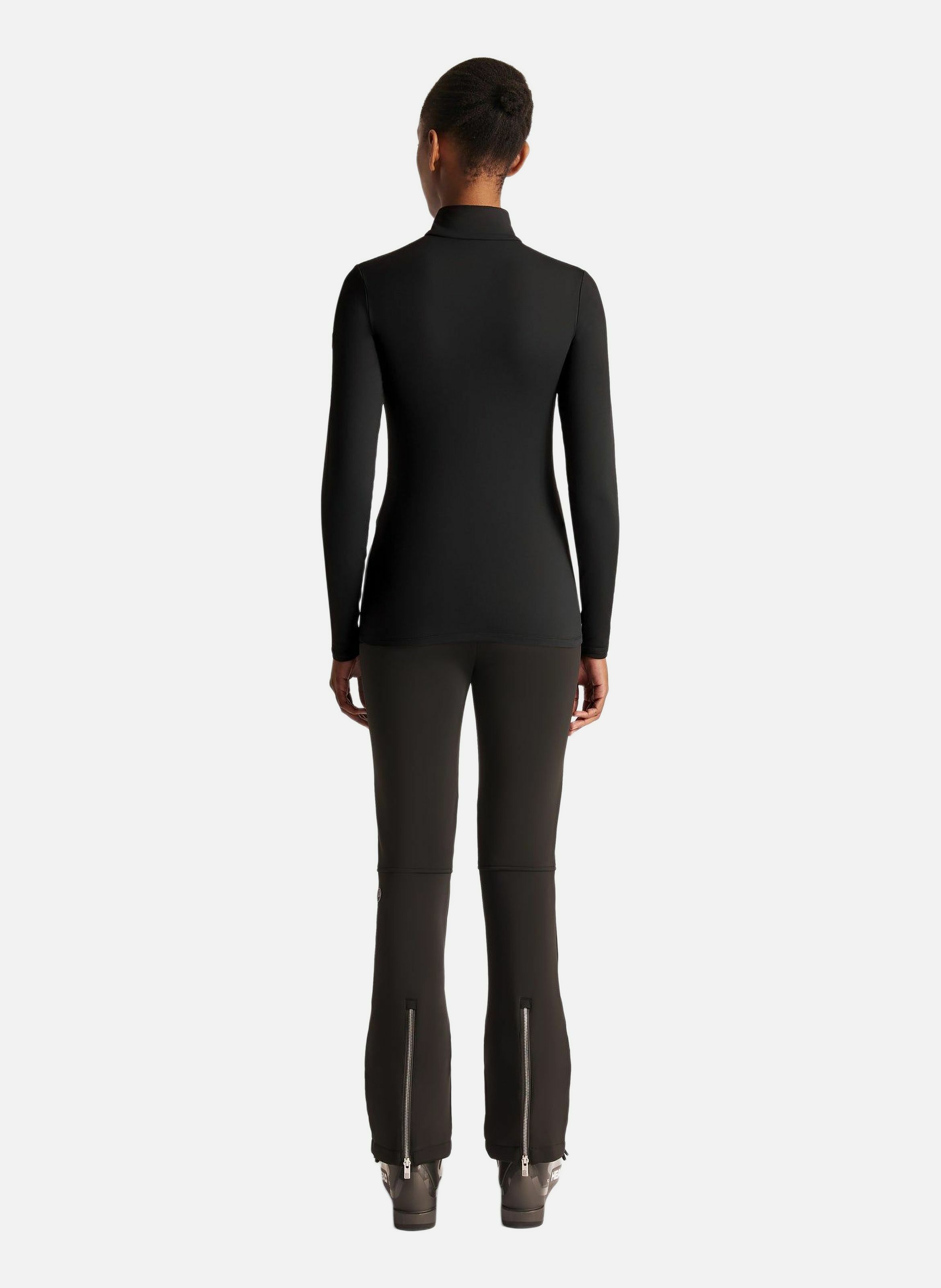 Gemini high-neck fitted sweater FUSALP Black