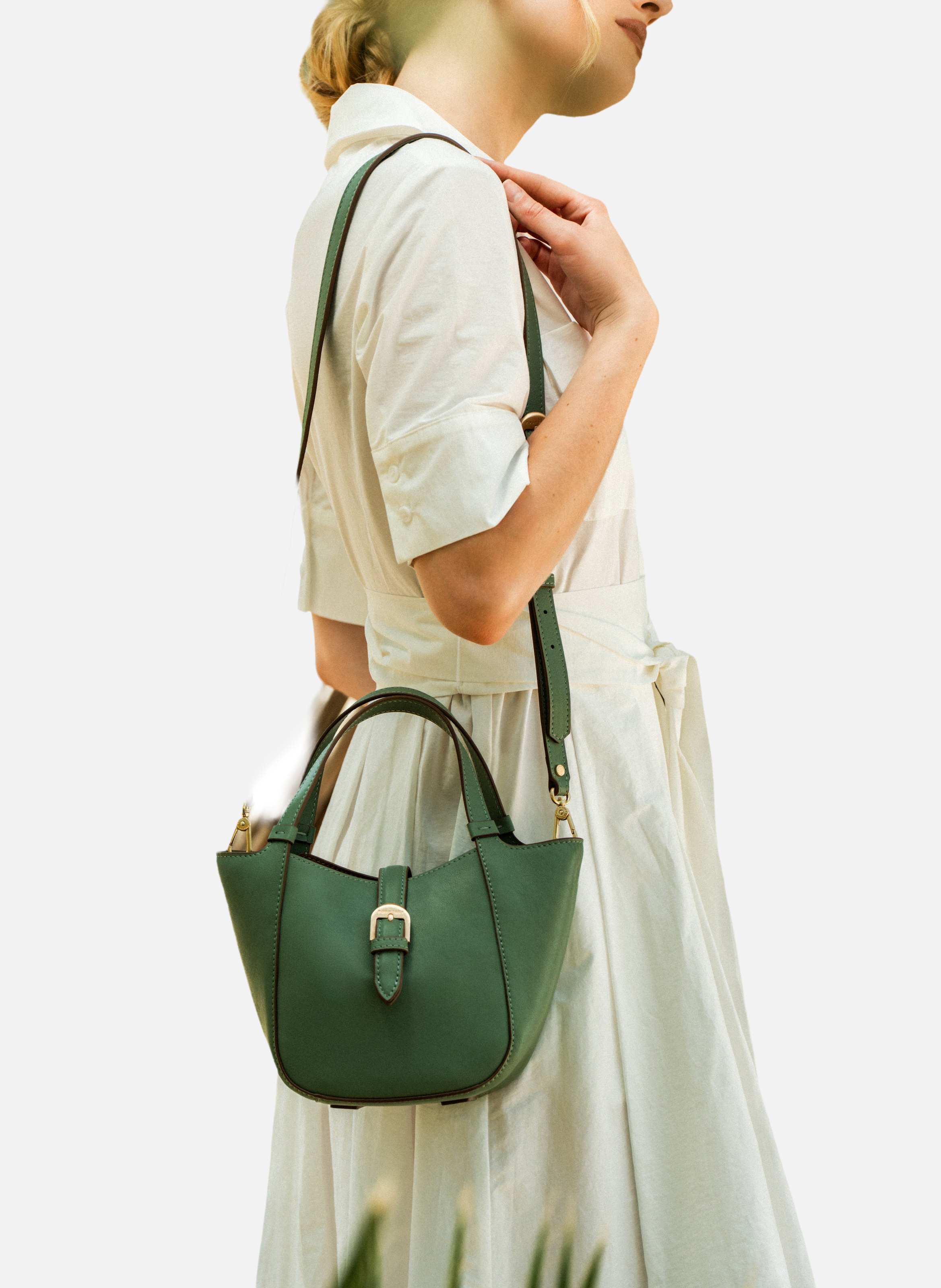 L'envolée | sac à main | Vert POURCHET Femme