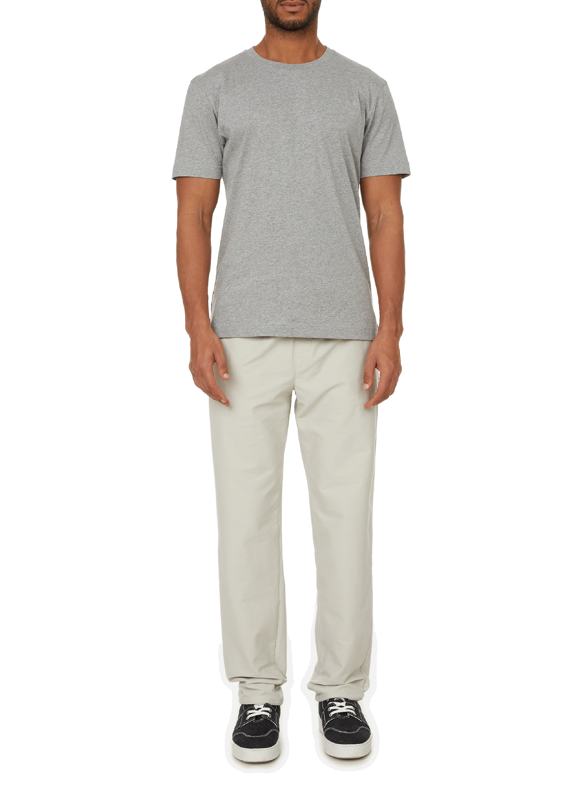 T-shirt col rond en coton organique AU PRINTEMPS PARIS Argent