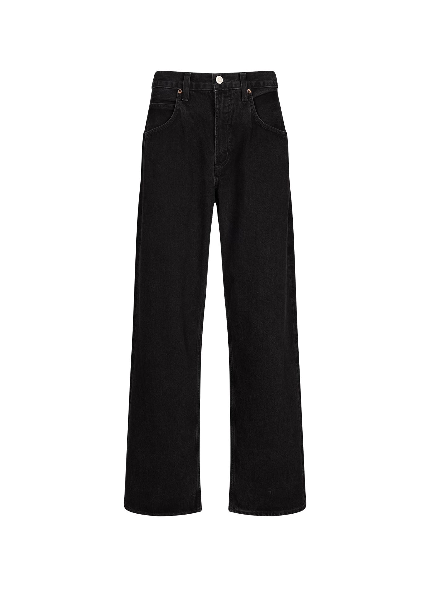 Baggy jeans van gemengd katoen AGOLDE Zwart