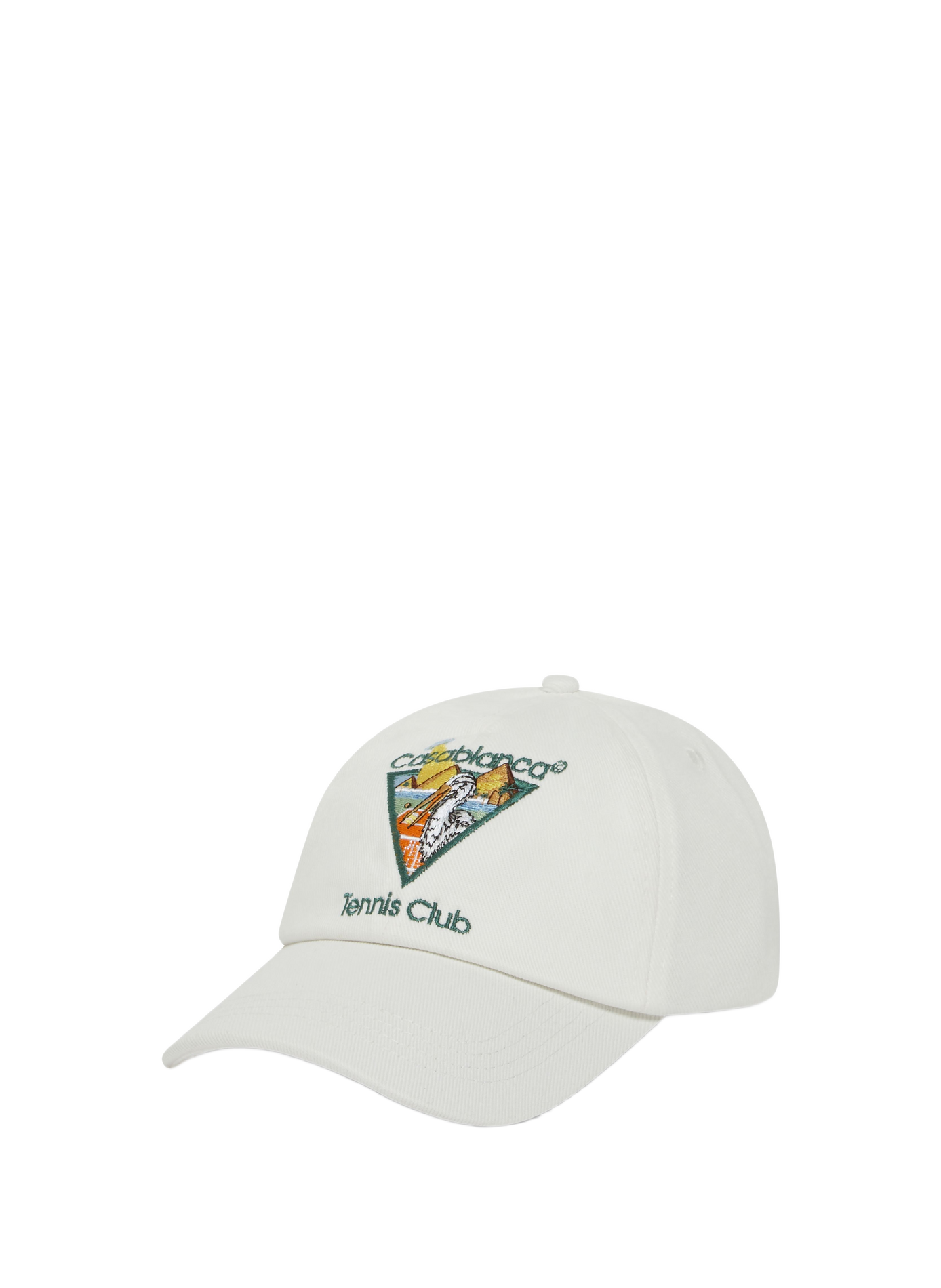 Casquette Pyramid Abduction Tennis Club brodé en coton CASABLANCA PARIS Blanc
