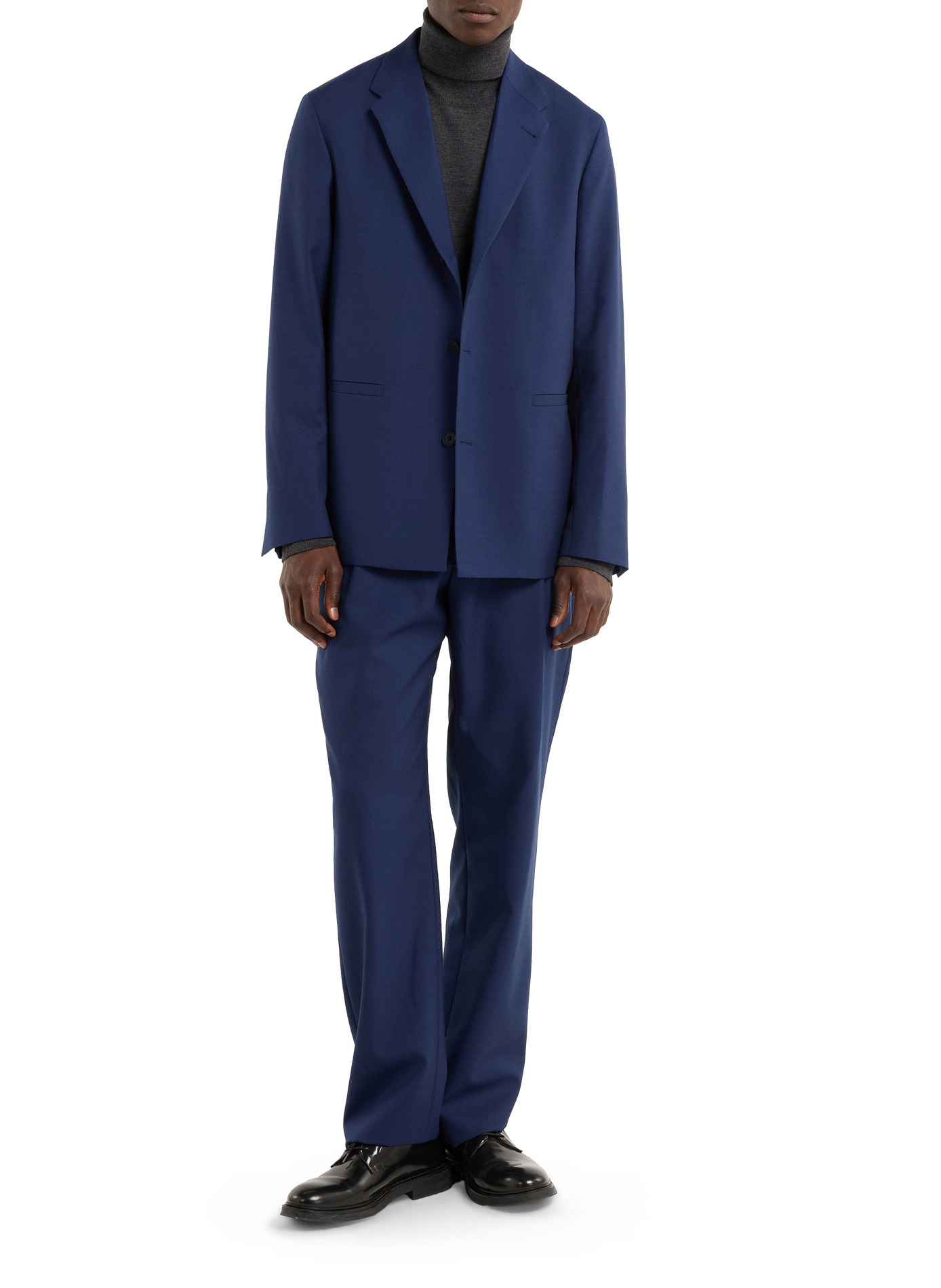 Veste de costume droite Iso en laine SAISON 1865 Bleu
