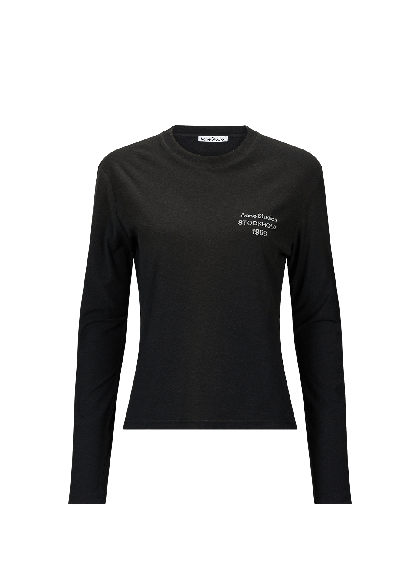 T-shirt à logo usé en coton mélangé  Faded black