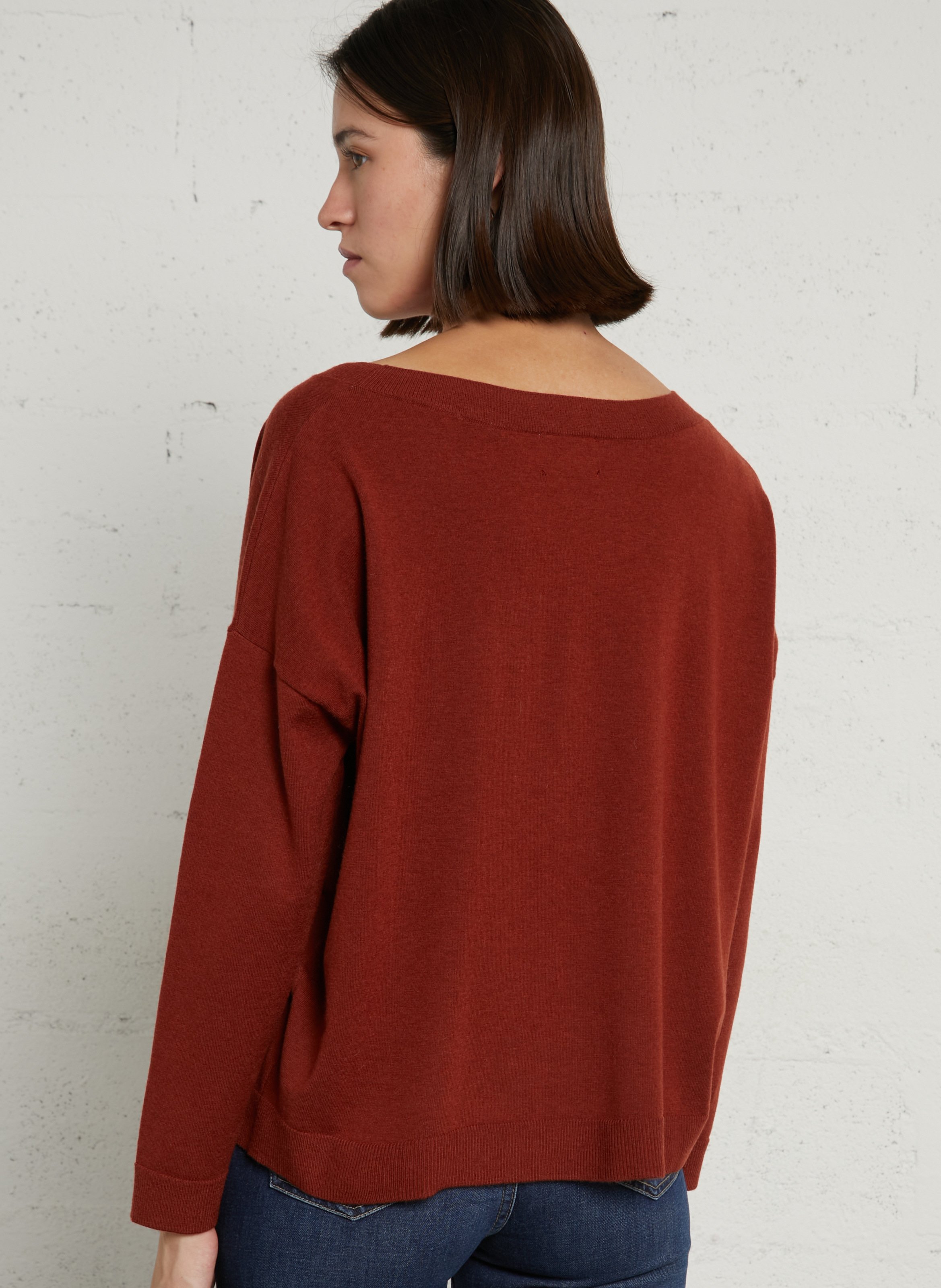 Maison 123 Maison 123 Pull ample col bateau en maille...