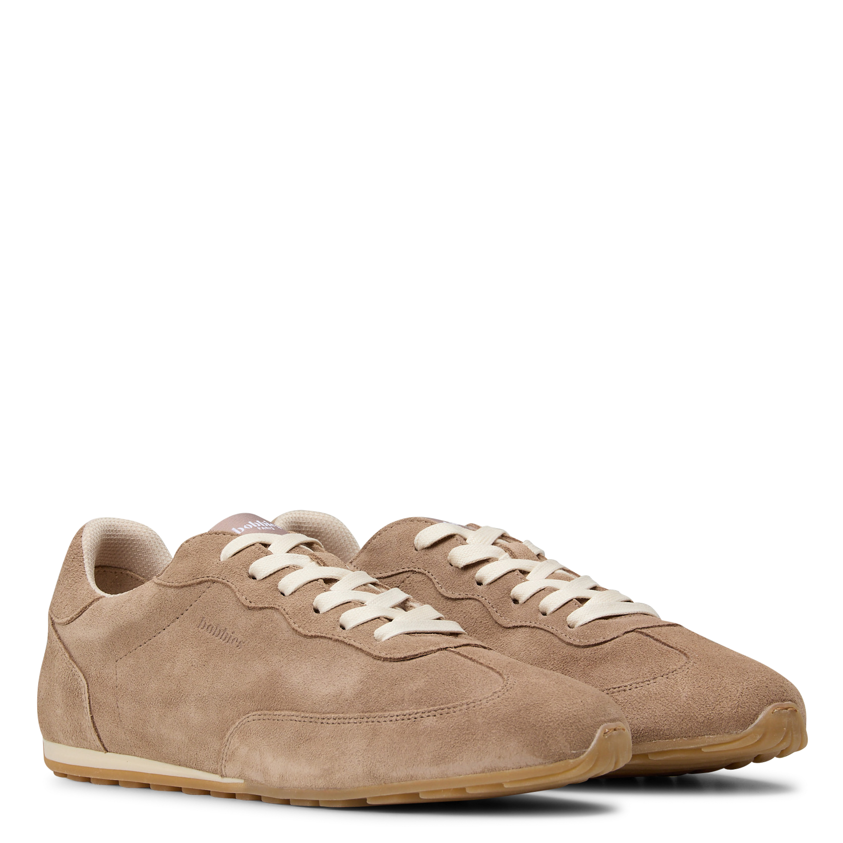 Lage suède leren sneakers kimi BOBBIES Bruin