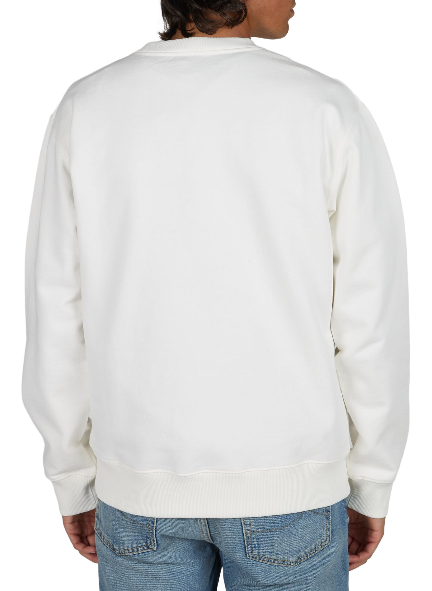 Sweatshirt mit Muster aus Baumwolle DROLE DE MONSIEUR Weiss