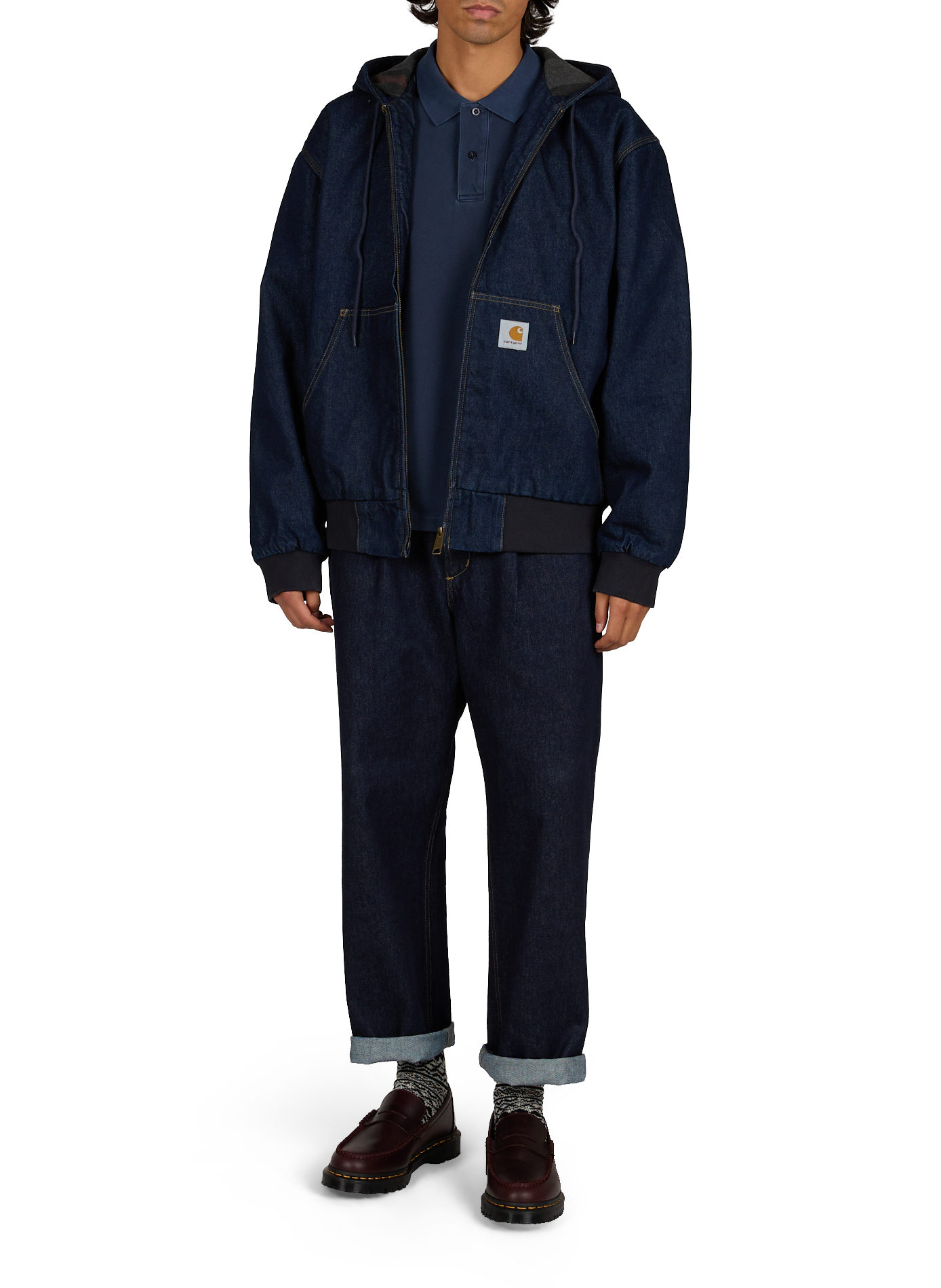 Jeansjacke aus Baumwolle CARHARTT WIP Blau