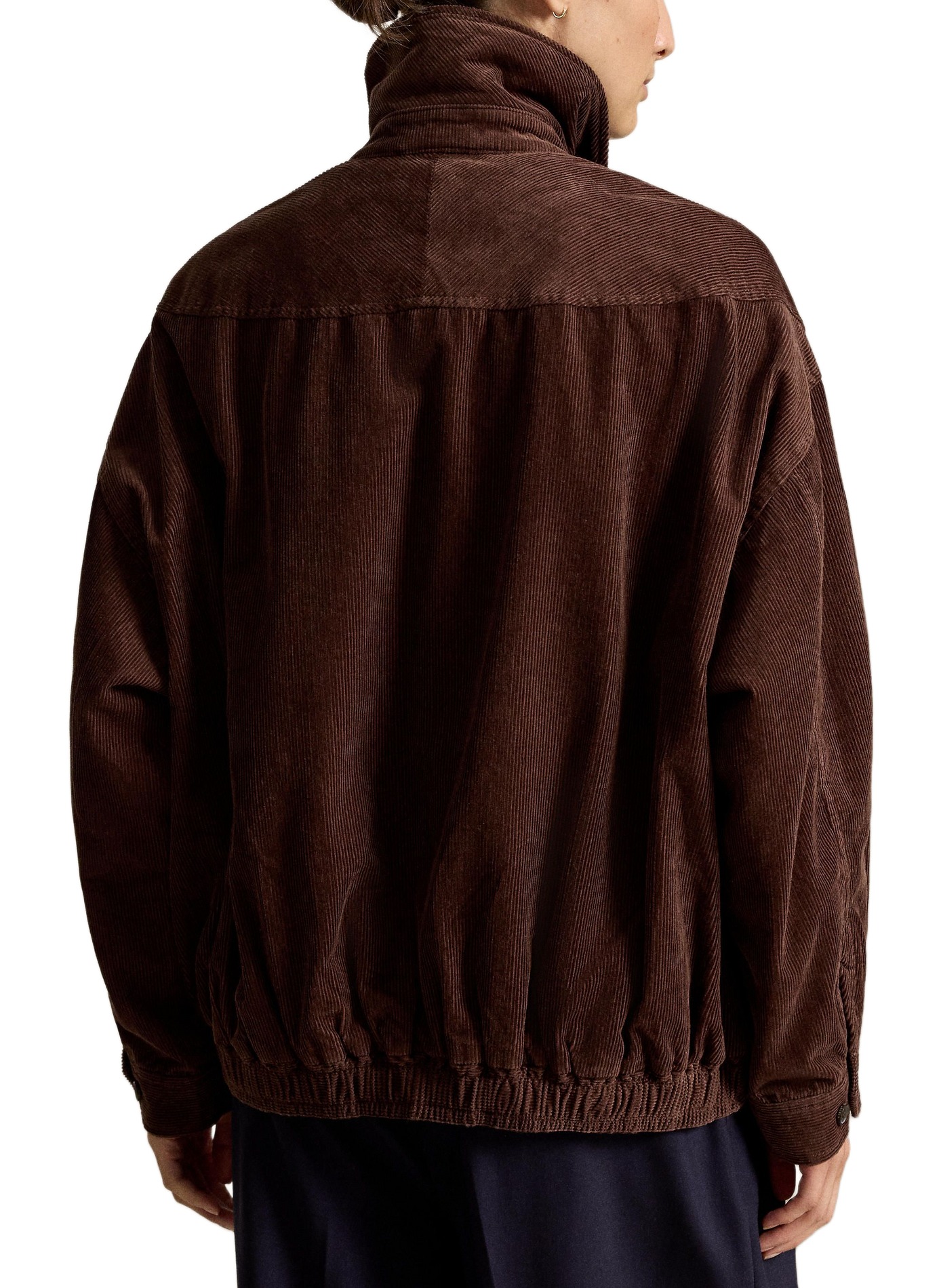 Cotton velvet ribbed jacket POLO RALPH LAUREN Brown