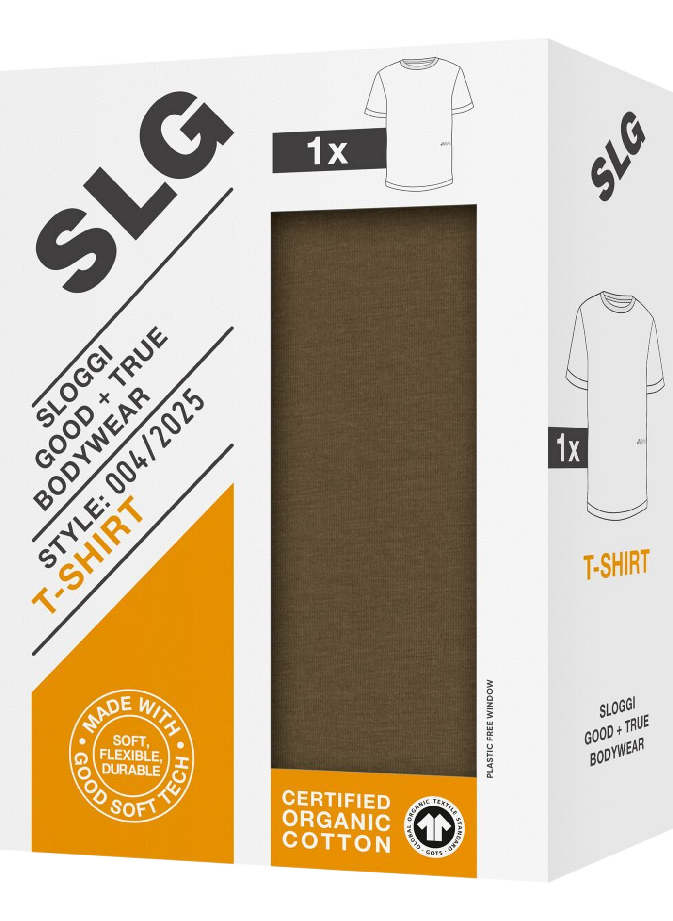 Rundhalsausschnitt T-Shirt aus Baumwollmischung SLOGGI Grun