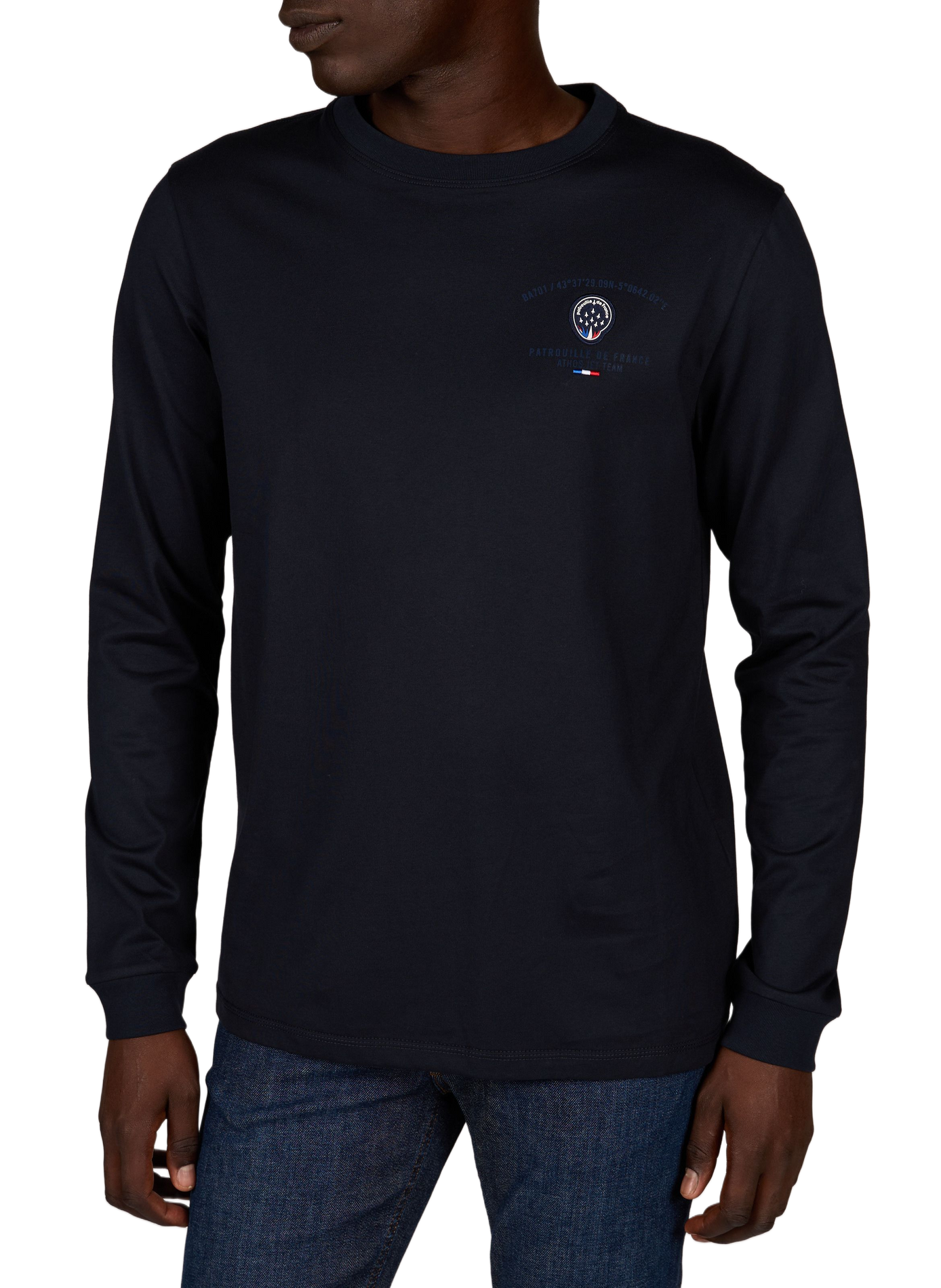 Cesar Olyh straight cotton T-shirt PATROUILLE DE FRANCE X REDSKINS Blue