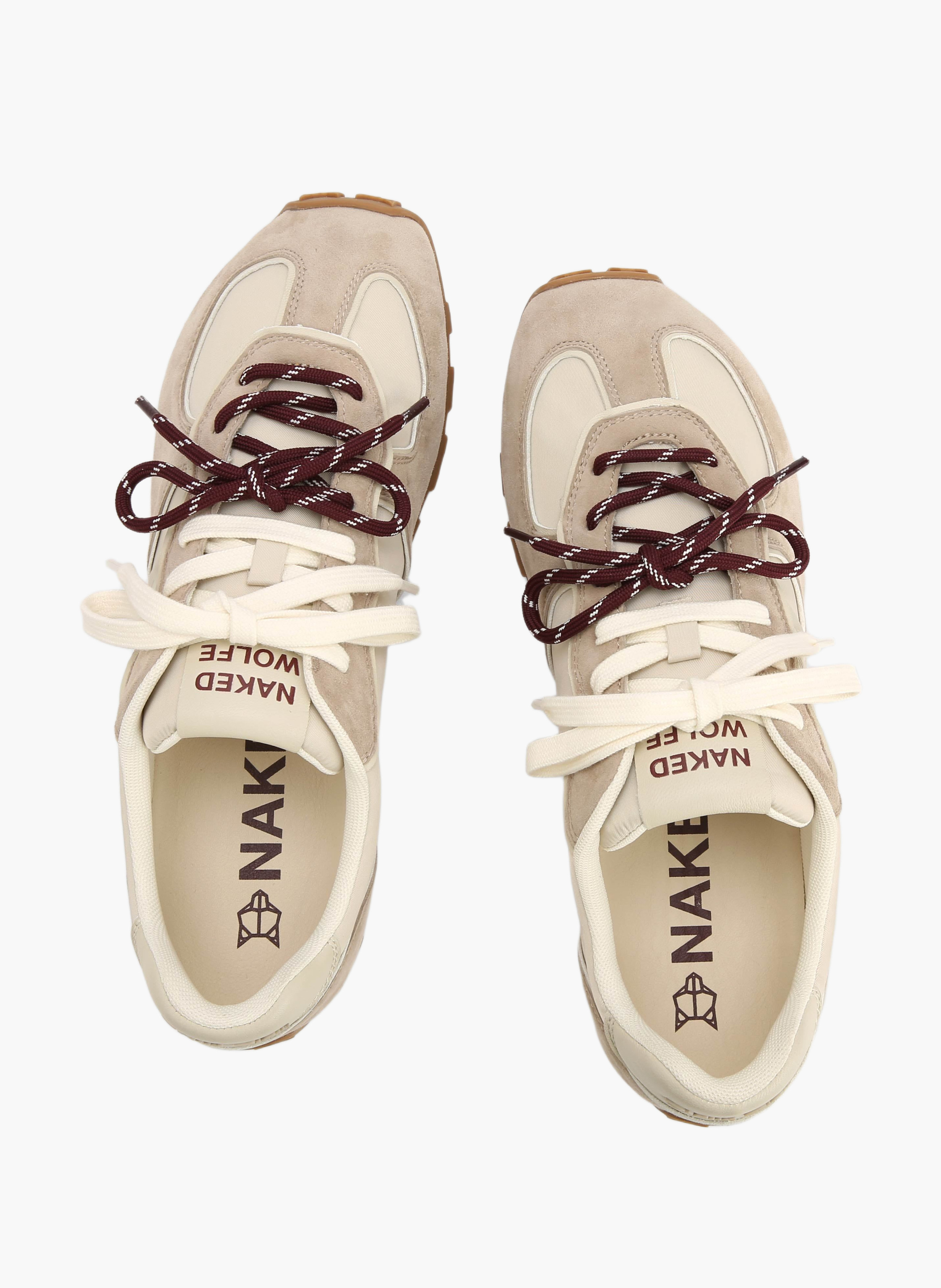 Baskets lightning en nylon NAKED WOLFE Beige