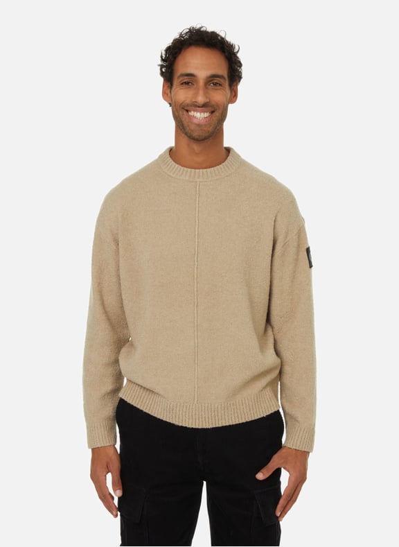 RECYCLED COTTON AND POLYESTER SWEATER CALVIN KLEIN for MEN