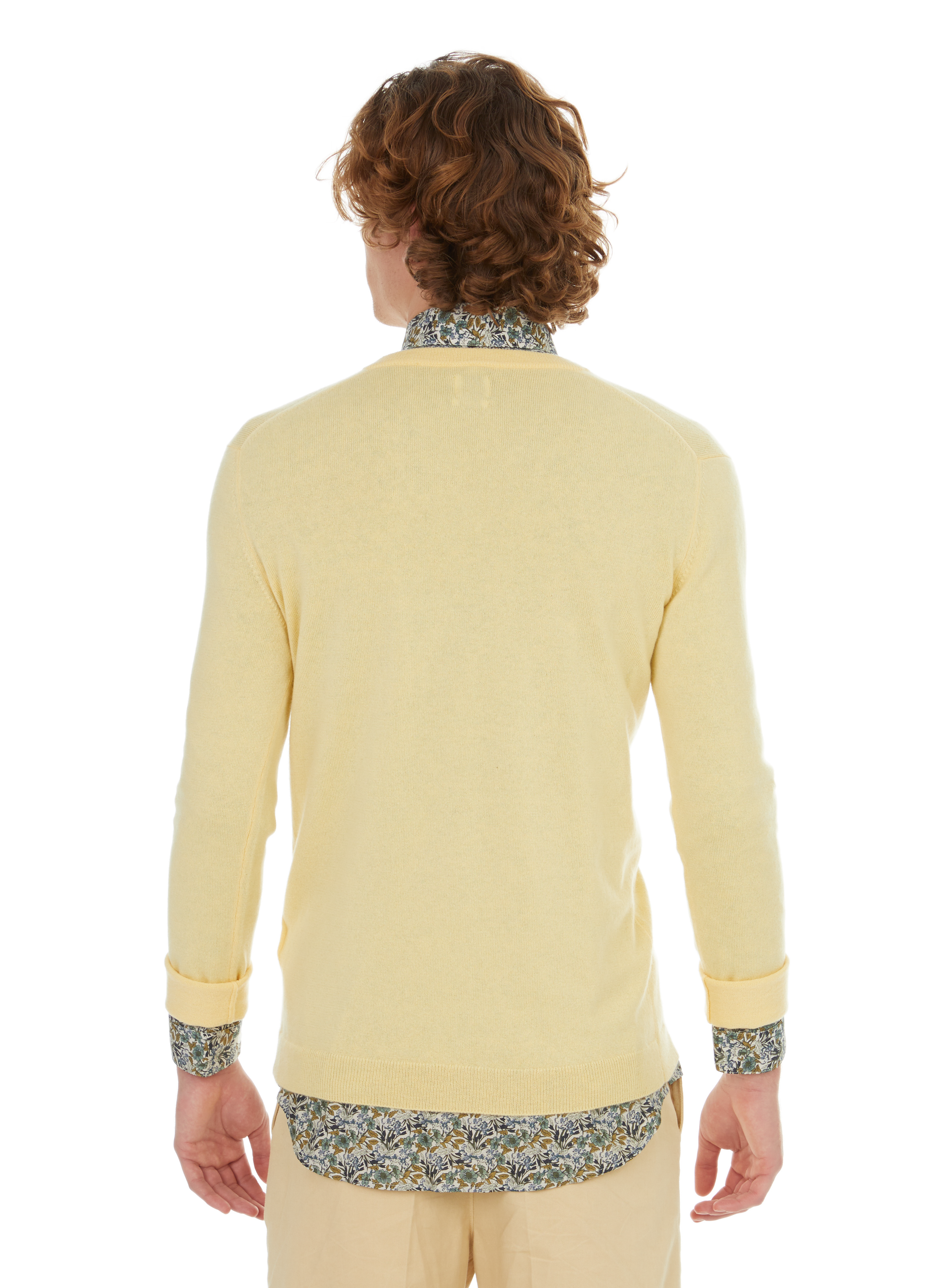 Cashmere round-neck jumper AU PRINTEMPS PARIS Yellow