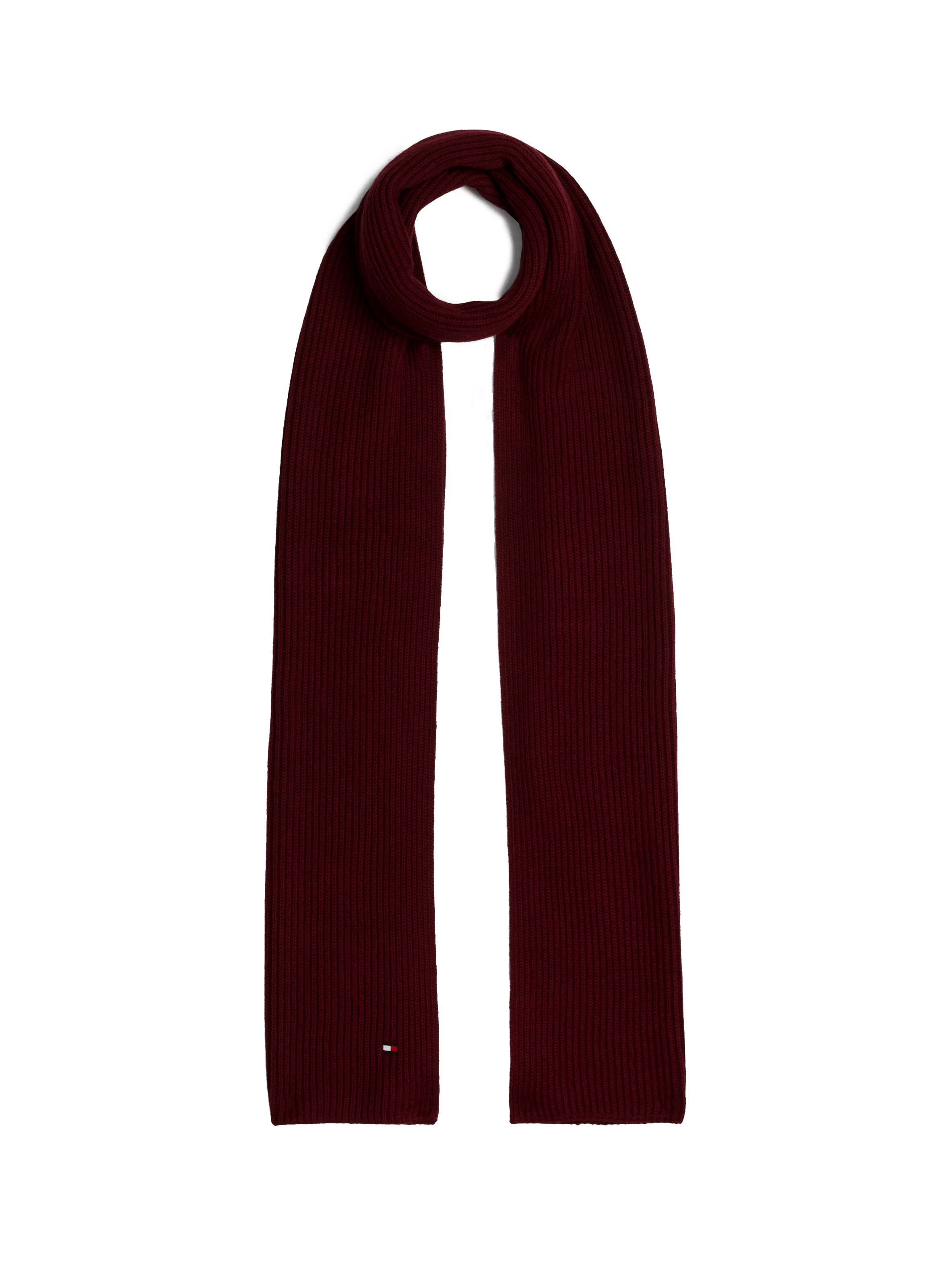 Echarpe en coton  TOMMY HILFIGER Rouge