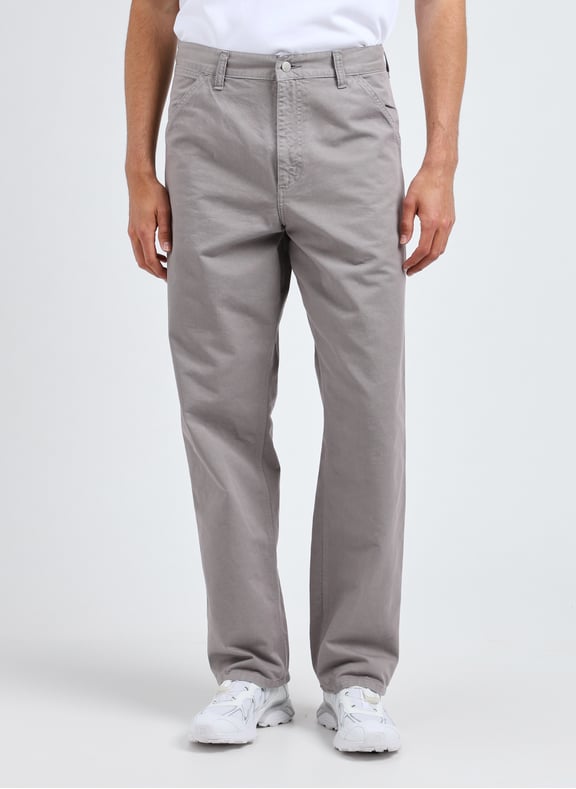 Pantalon Single Knee en coton Gris by CARHARTT WIP CARHARTT WIP Pantalon Single Knee en coton Gris