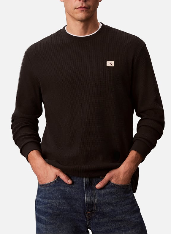 Pull à logo Noir by CALVIN KLEIN CALVIN KLEIN Pull à logo Noir