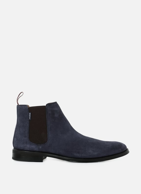 Bottines en cuir suédé Augustus Bleu by PAUL SMITH PAUL SMITH Bottines en cuir suédé Augustus Bleu