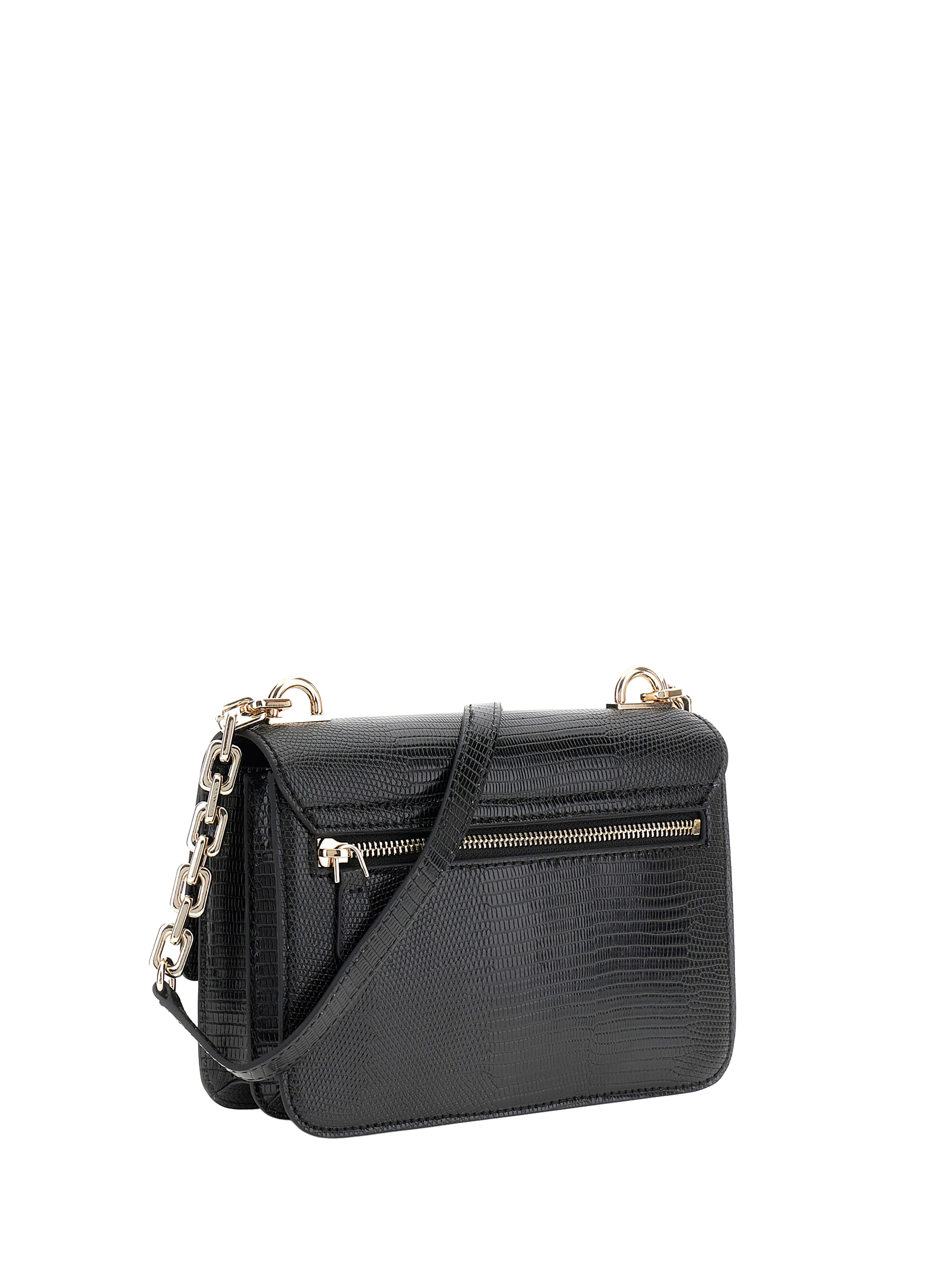 Textured shoulder bag GUESS Black