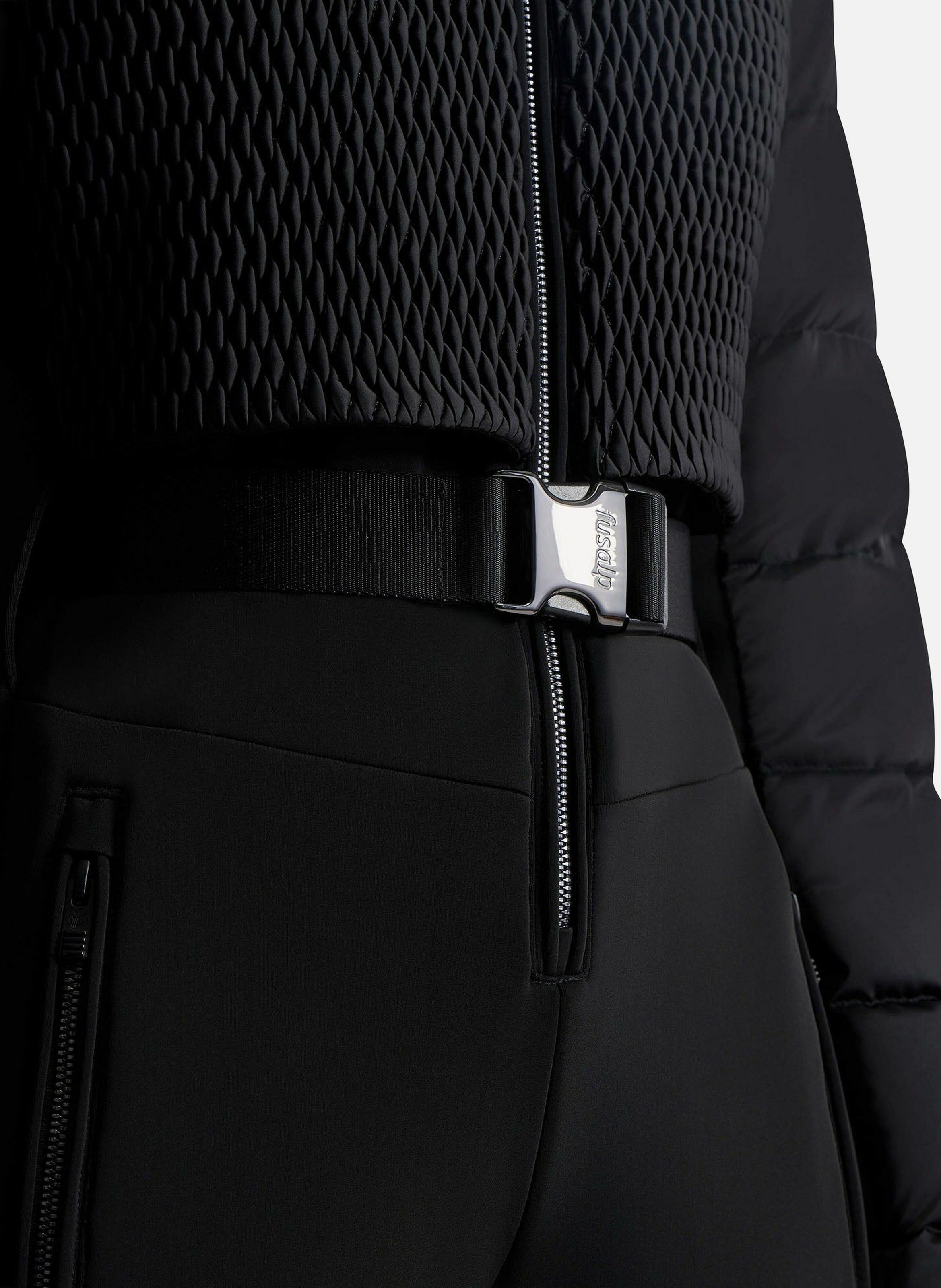 Combinaison de ski marie col montant coupe regular Noir