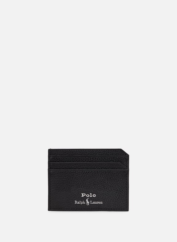 Porte-cartes en cuir Noir by POLO RALPH LAUREN POLO RALPH LAUREN Porte-cartes en cuir Noir