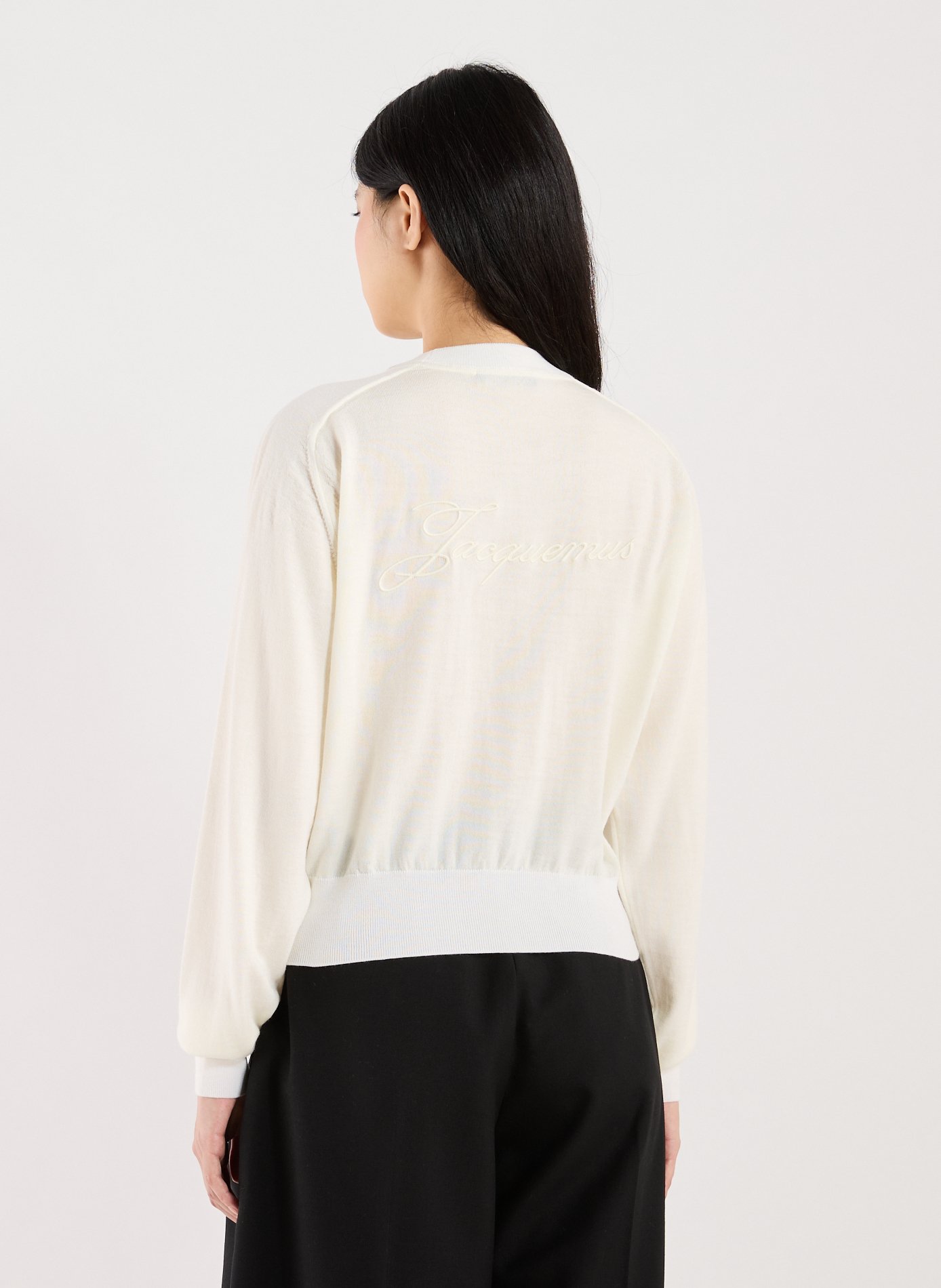 Wool sweatshirt JACQUEMUS White