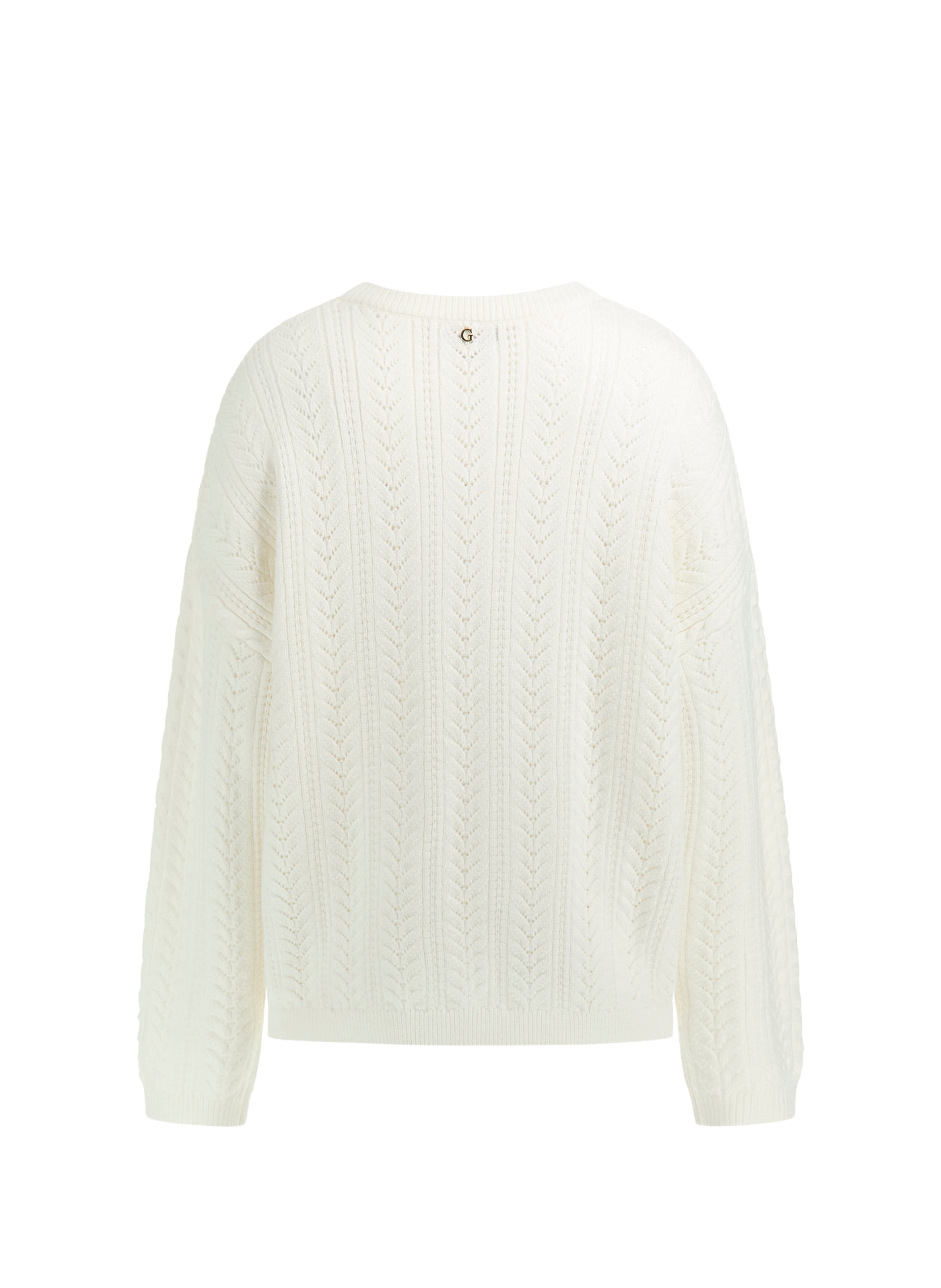 Pull en tricot ajouré GUESS Beige