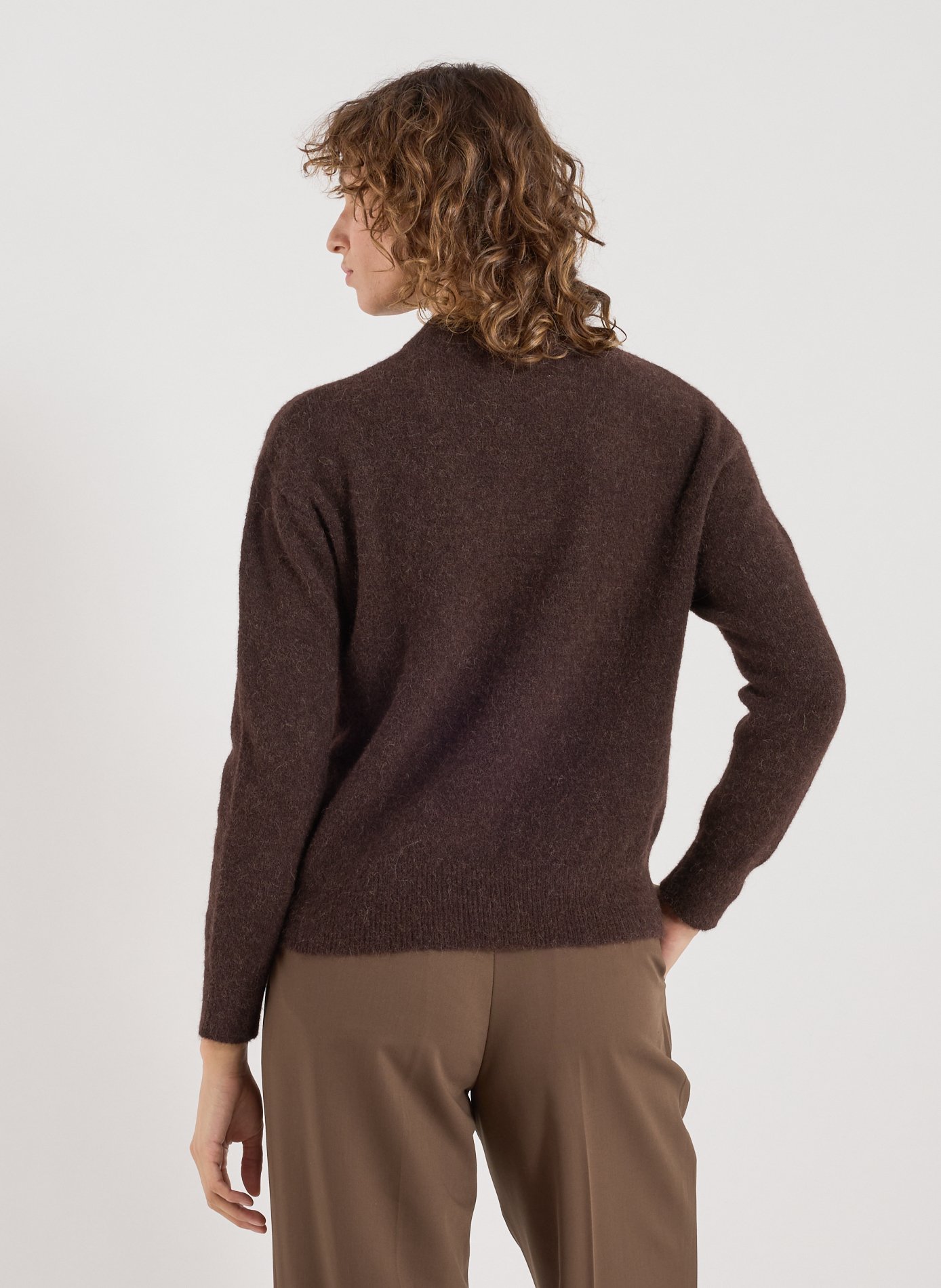 Pull duveteux en laine mélangée SAMSOE SAMSOE Noir