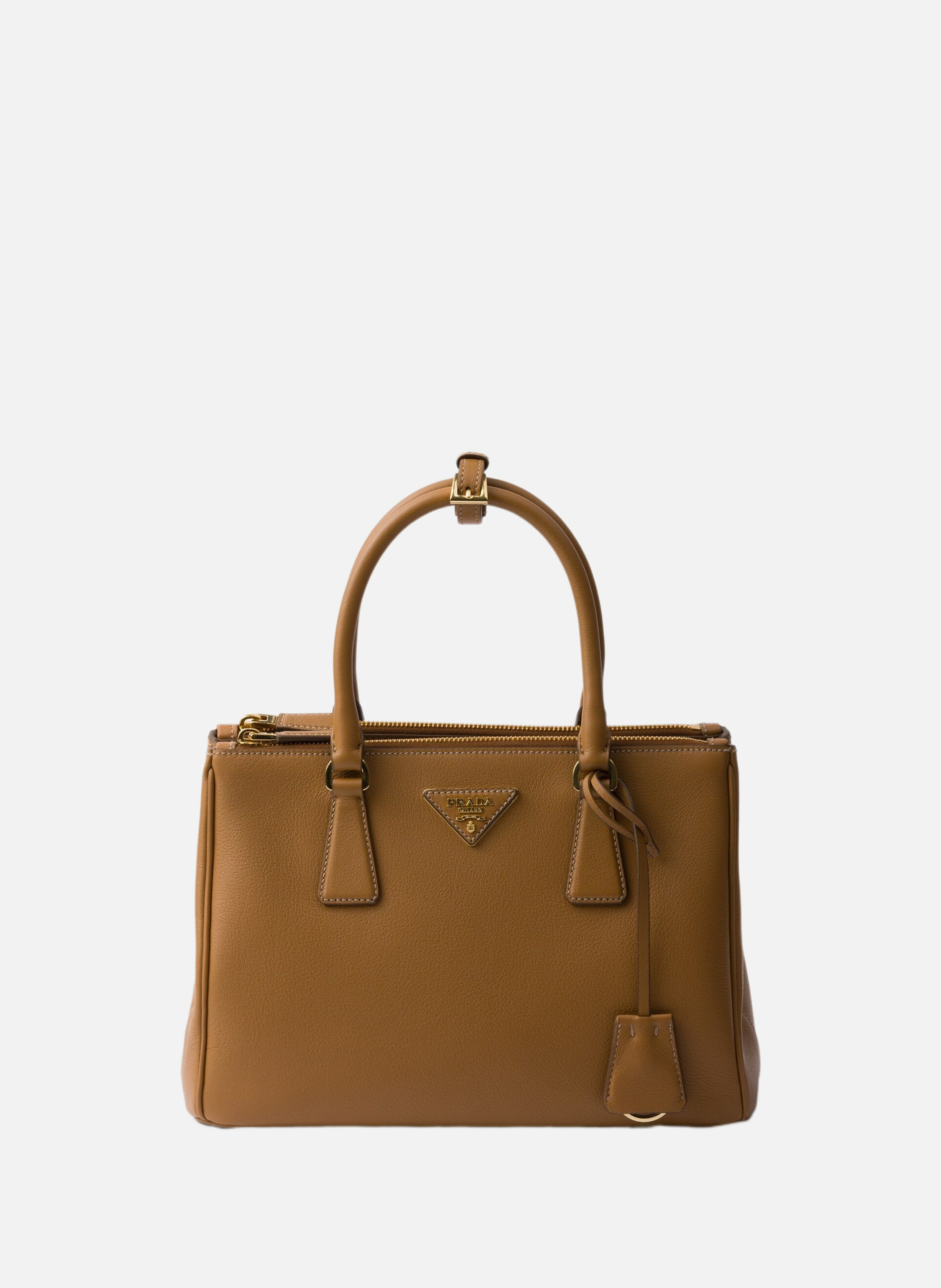 Sac prada galleria en cuir PRADA Marron