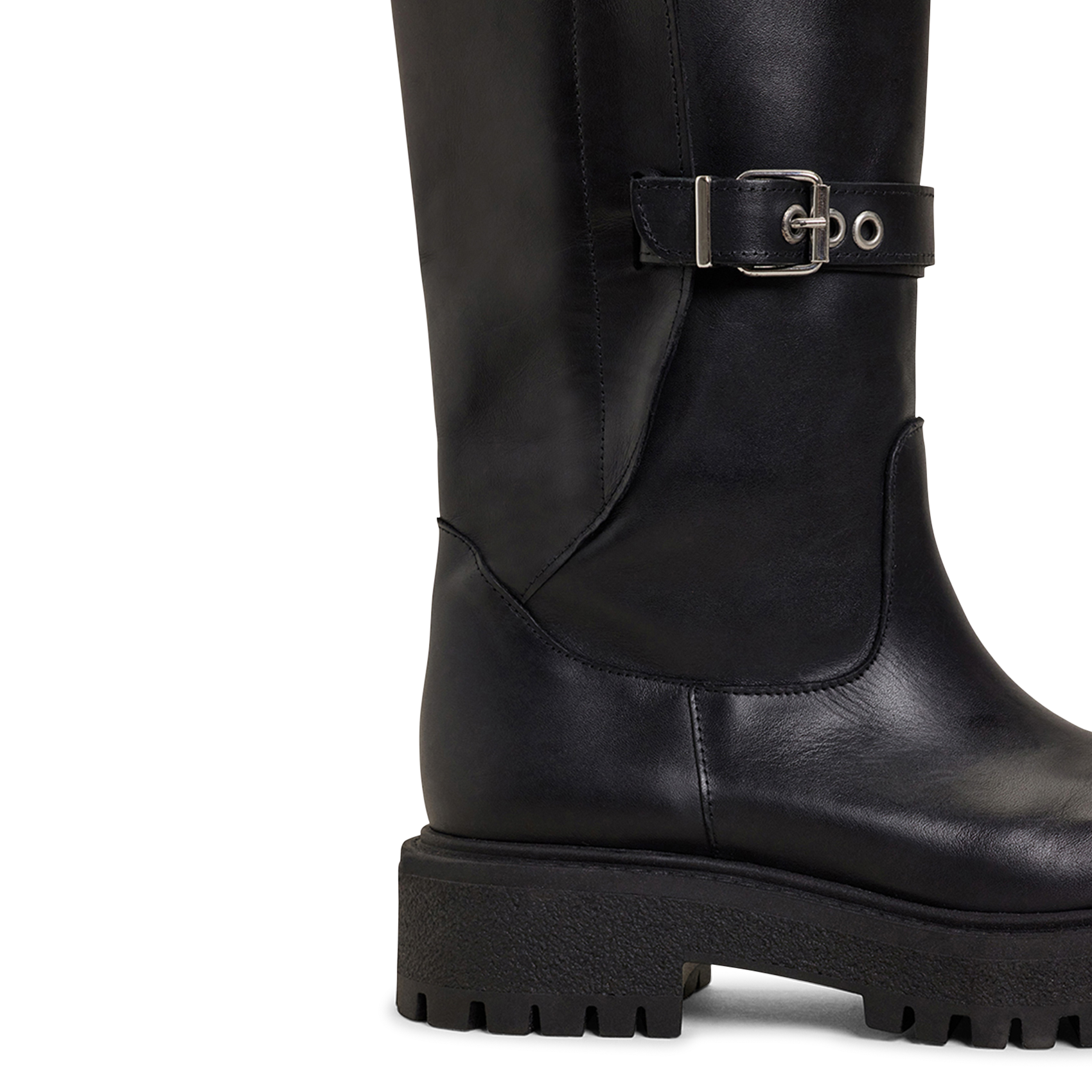 Bottes en cuir rebecca JONAK Noir
