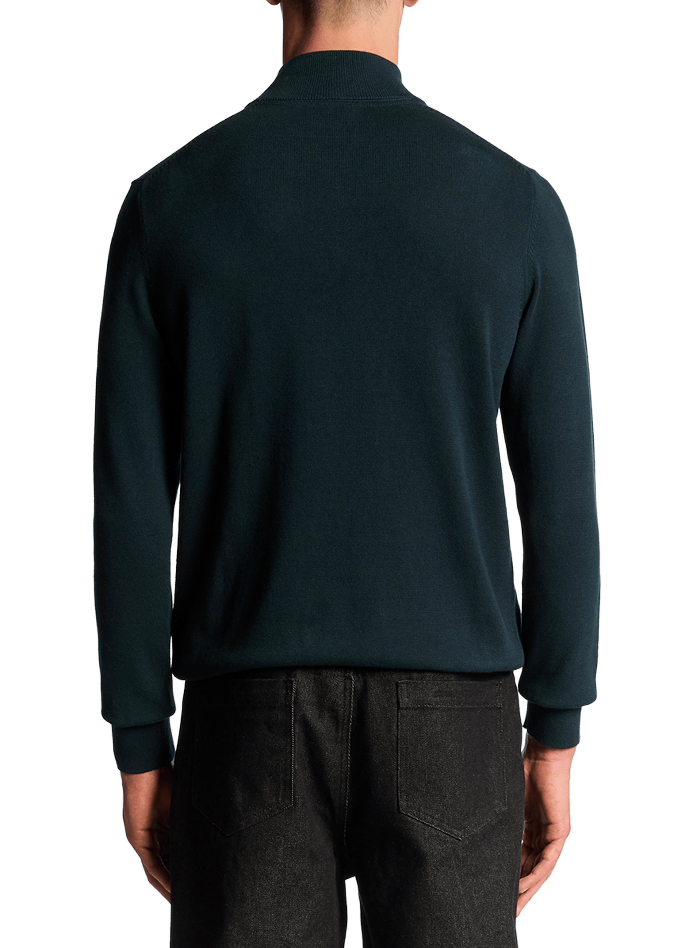 Pull col zippé en coton LYLE & SCOTT Bleu