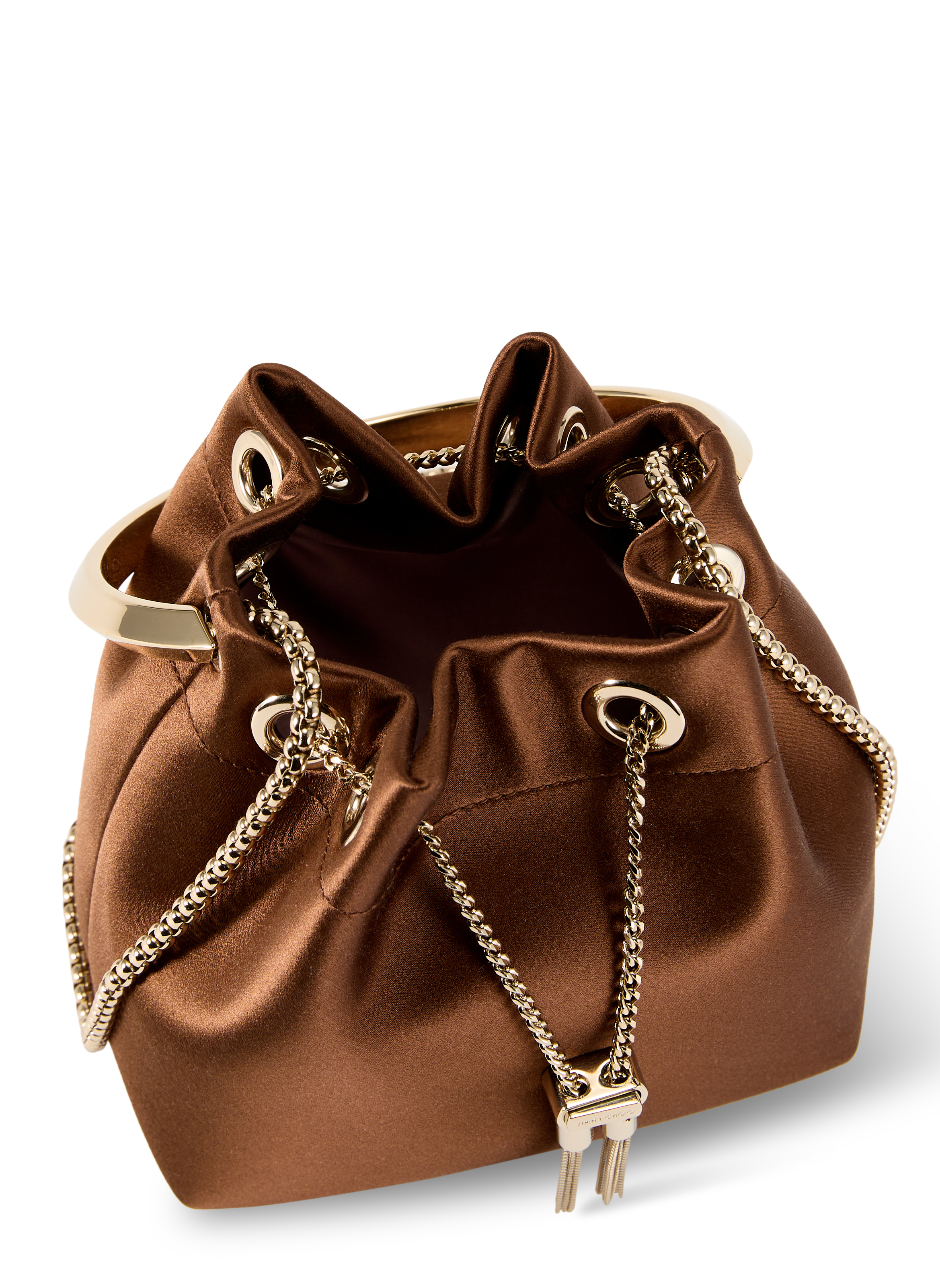 Satin handbag JIMMY CHOO Black