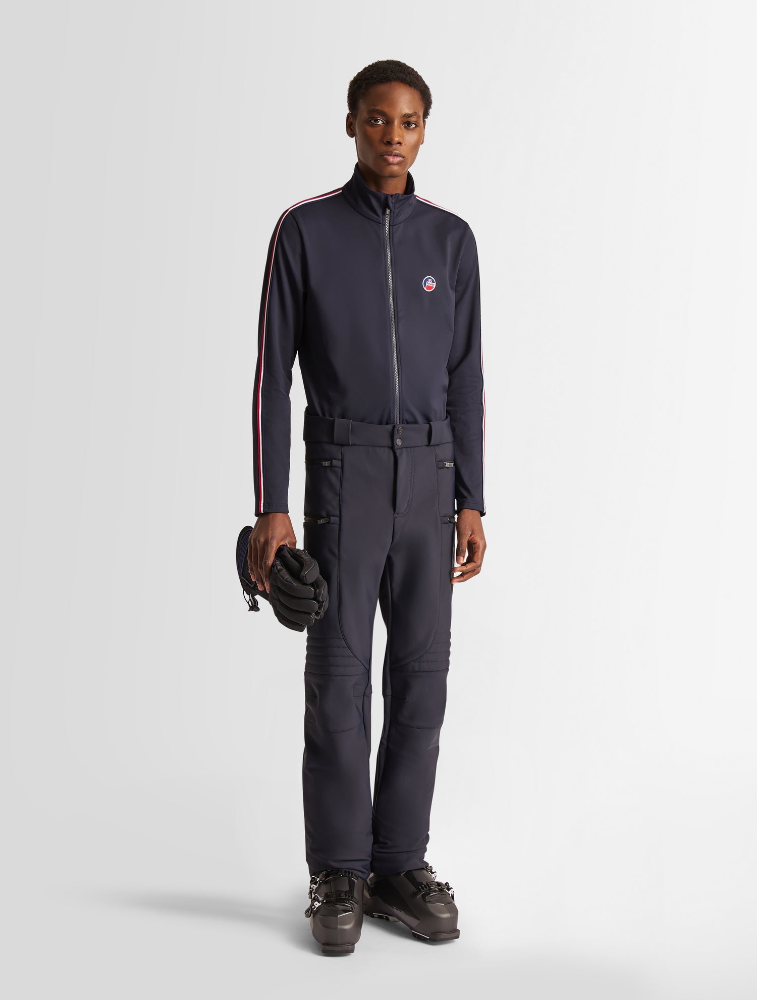 Veste technique mariozip col montant coupe regular FUSALP Bleu