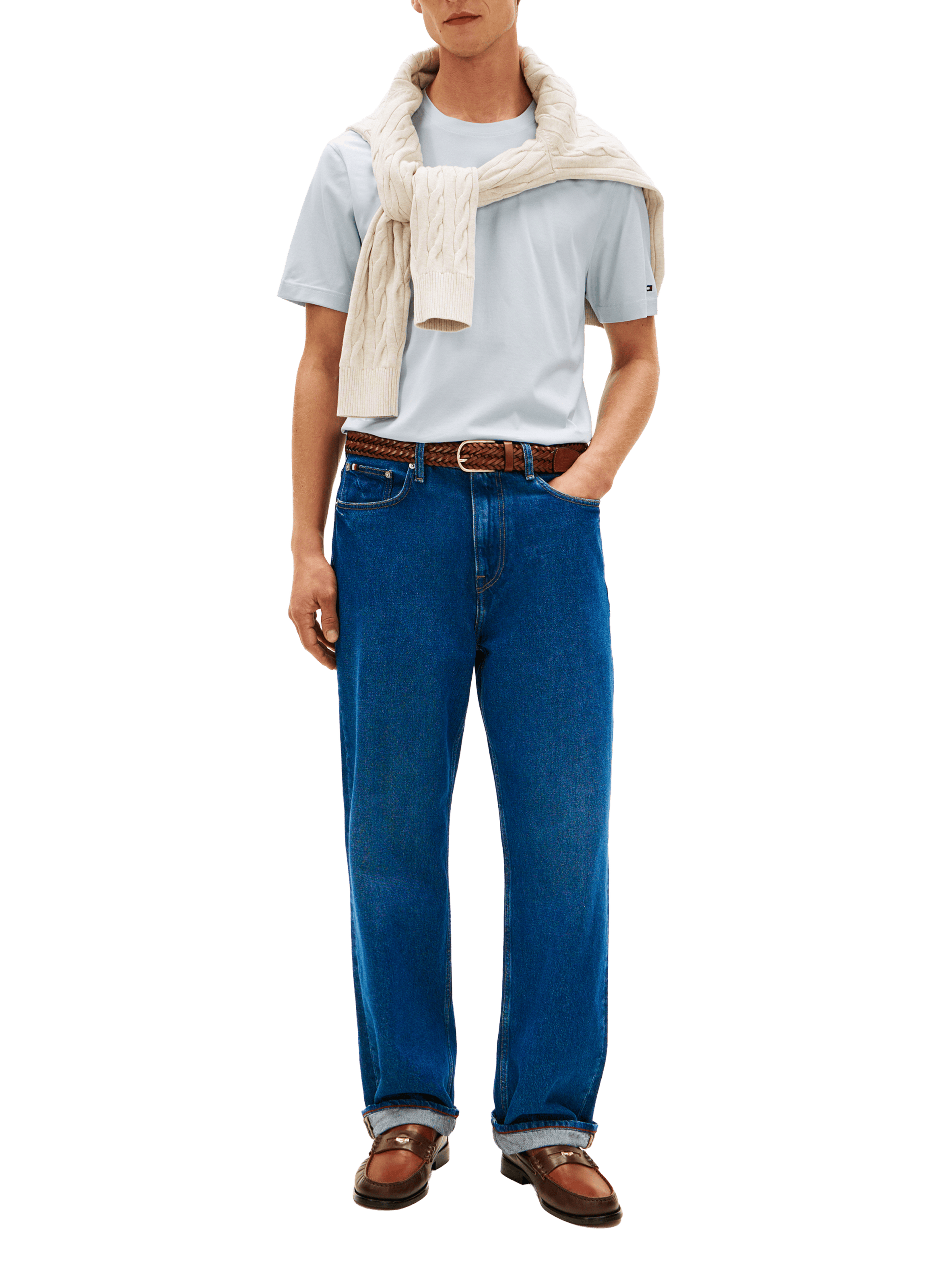 Short-Sleeve Cotton T-Shirt  TOMMY HILFIGER Blue