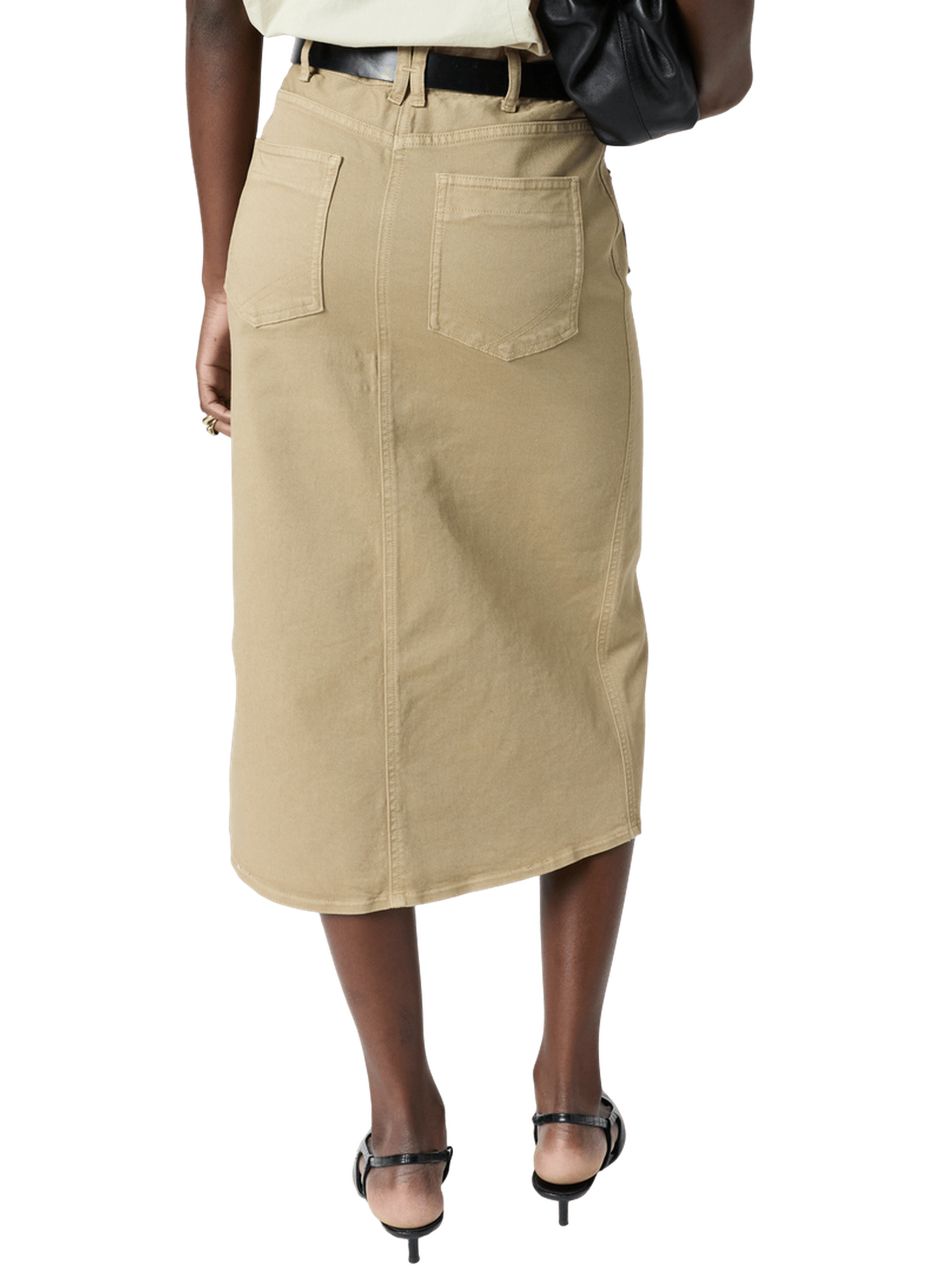 Jupe droite en denim - emma GERARD DAREL Beige