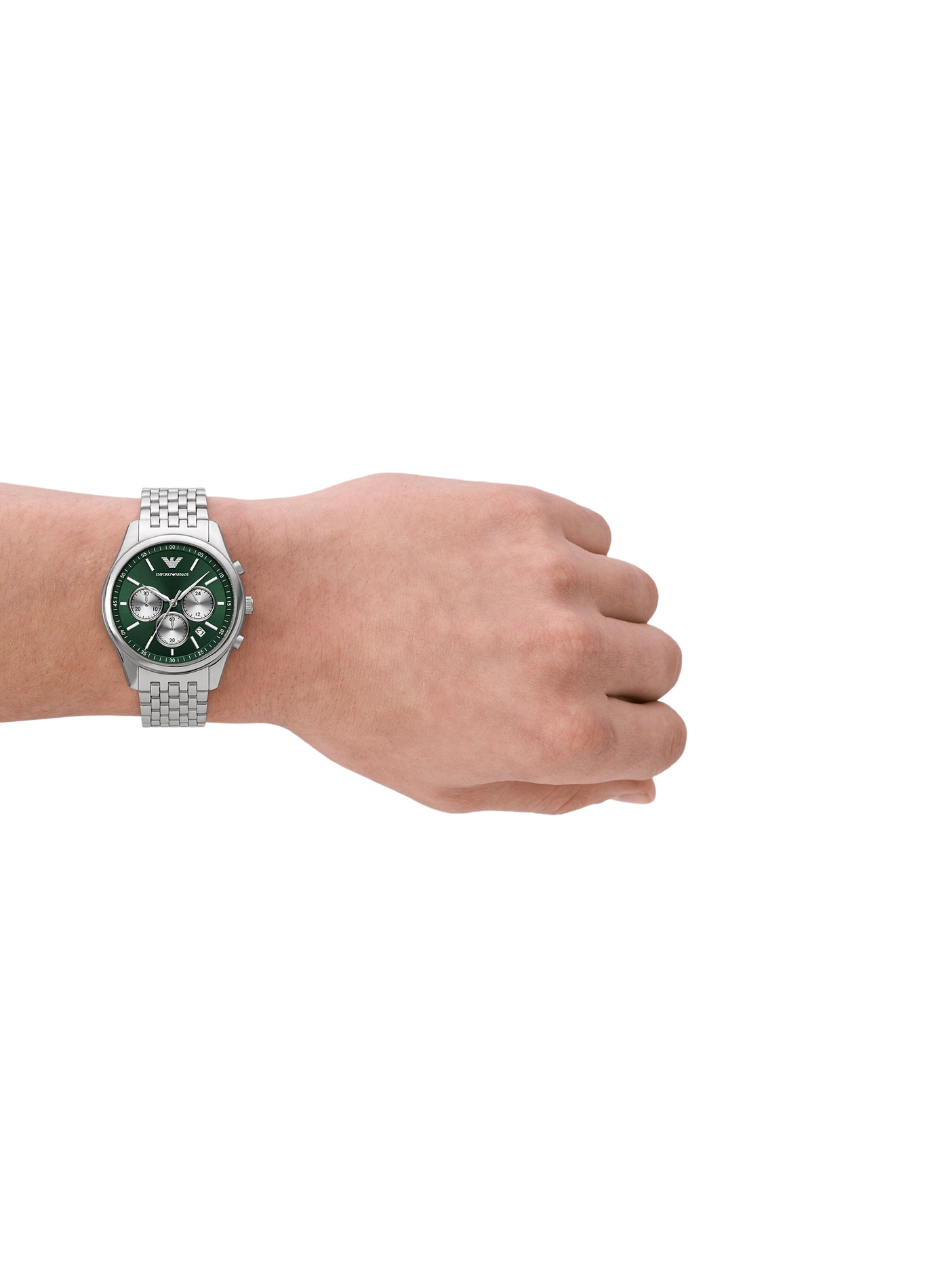 Montre quartz en acier inoxydable ARMANI MONTRES Vert