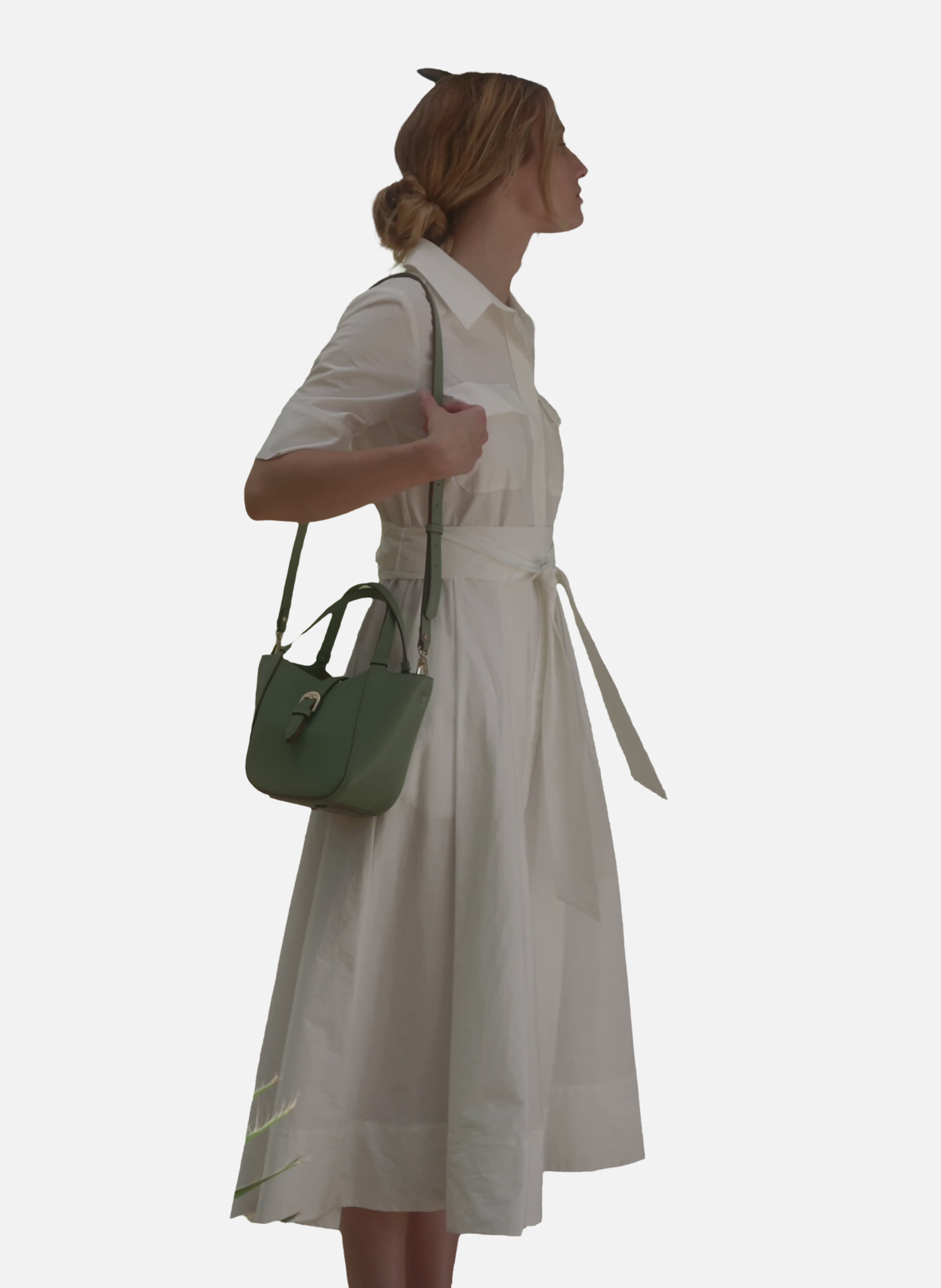L'envolée | sac à main | Vert POURCHET Femme