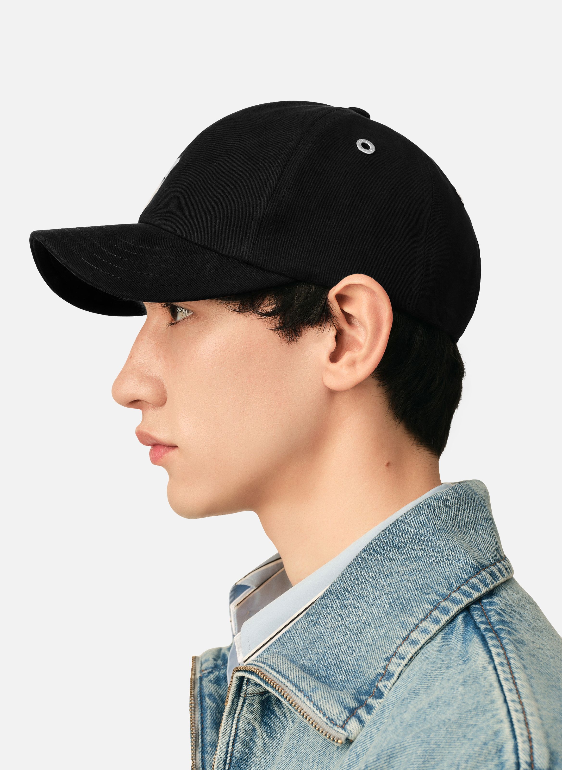 Casquette unisexe en coton ami de coeur | Noir AMI PARIS Homme