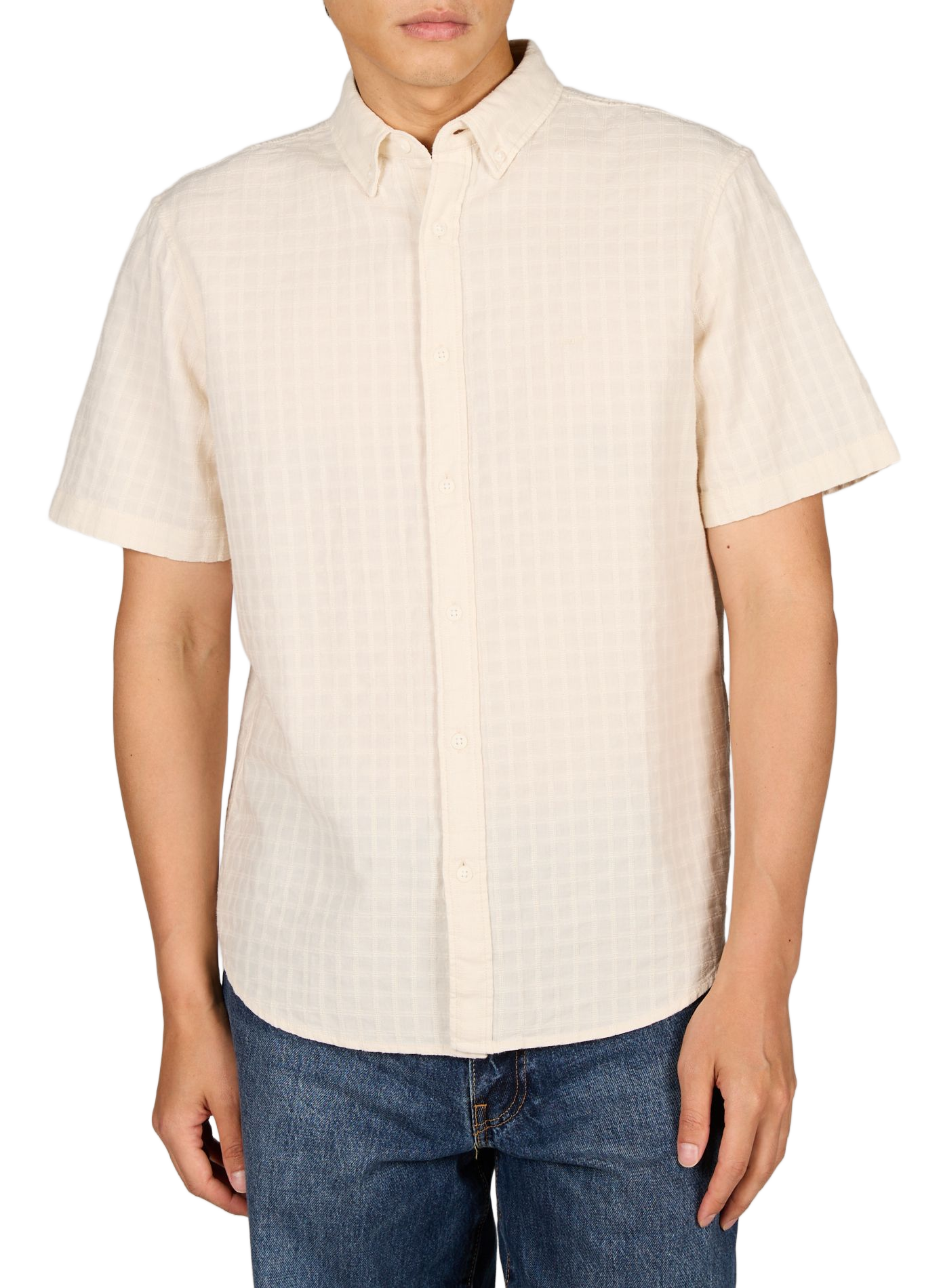 Camisa de cuadros tono sobre tono de algodón LEVI'S Beige